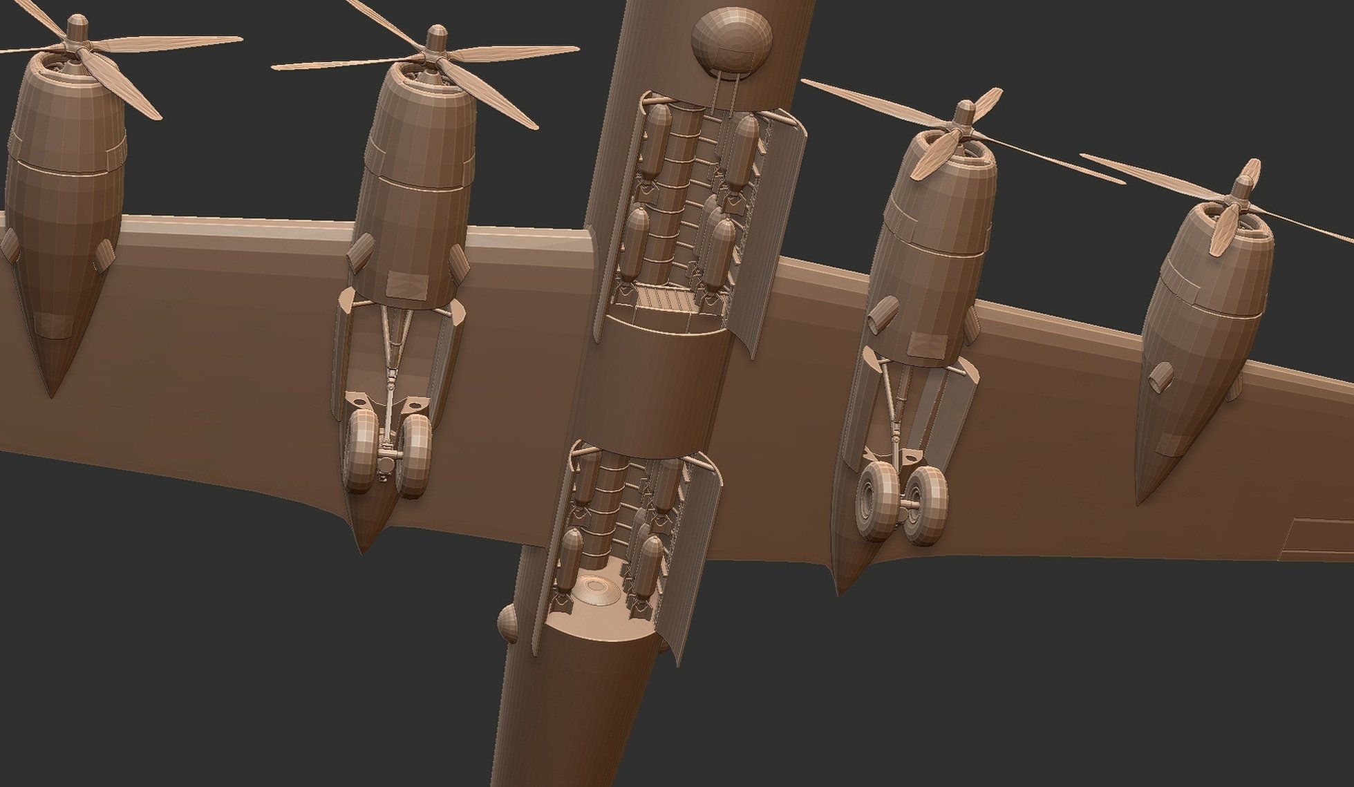 Boeing B-29 Superfortress Bomber STL 3D Print Model