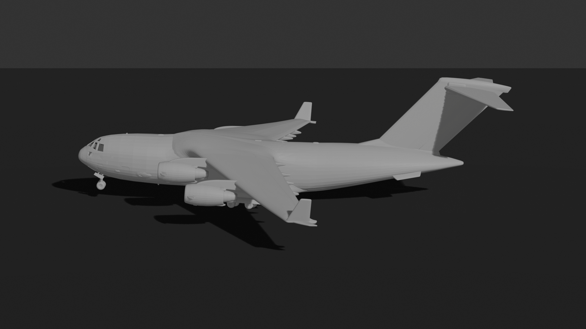 Boeing C-17 Globemaster III Cargo STL 3D Print Model