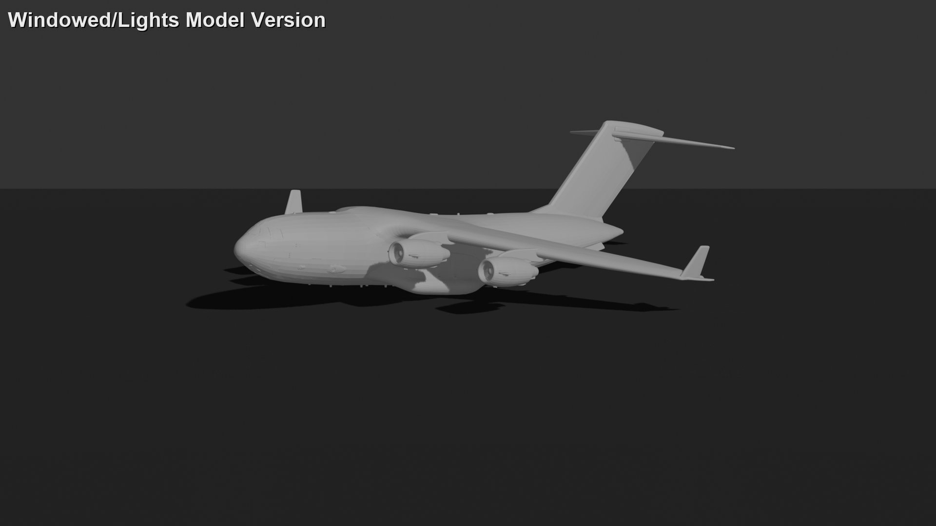 Boeing C-17 Globemaster III Transport STL 3D Print Model