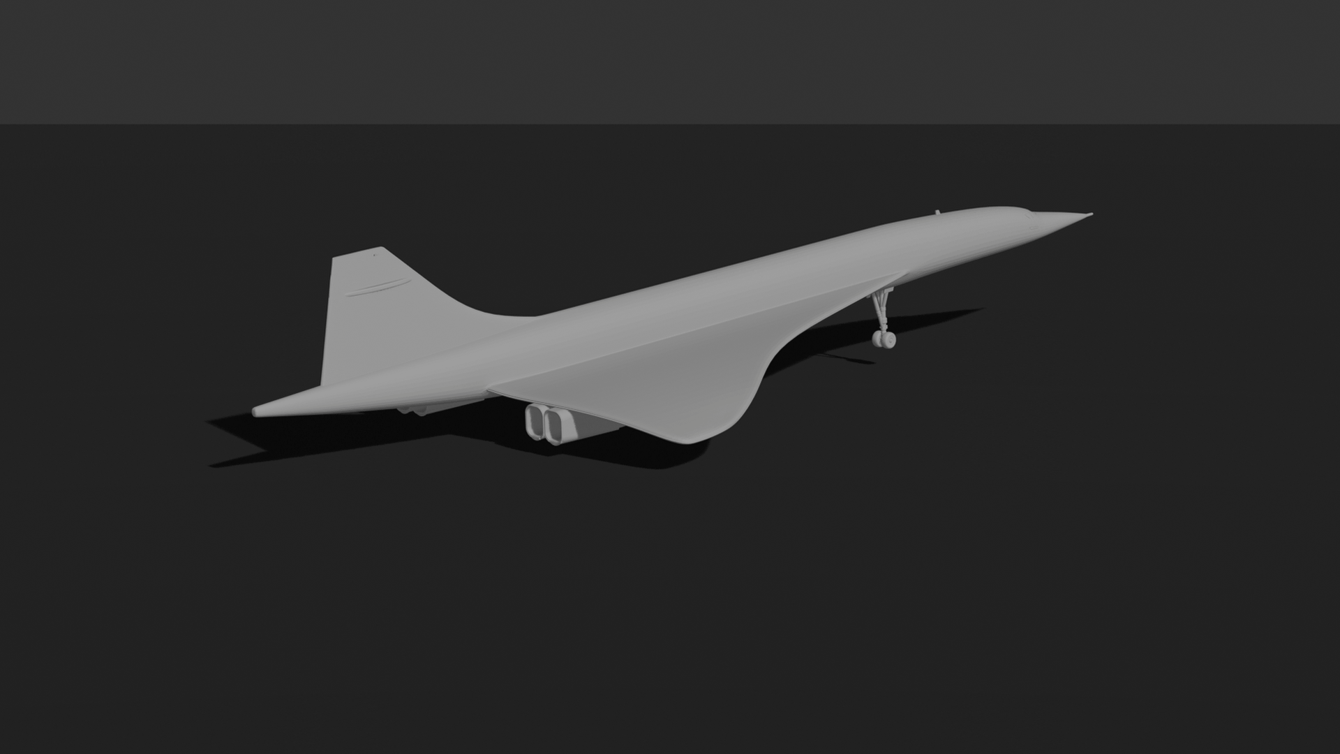 Concorde British Airways STL 3D Print Model