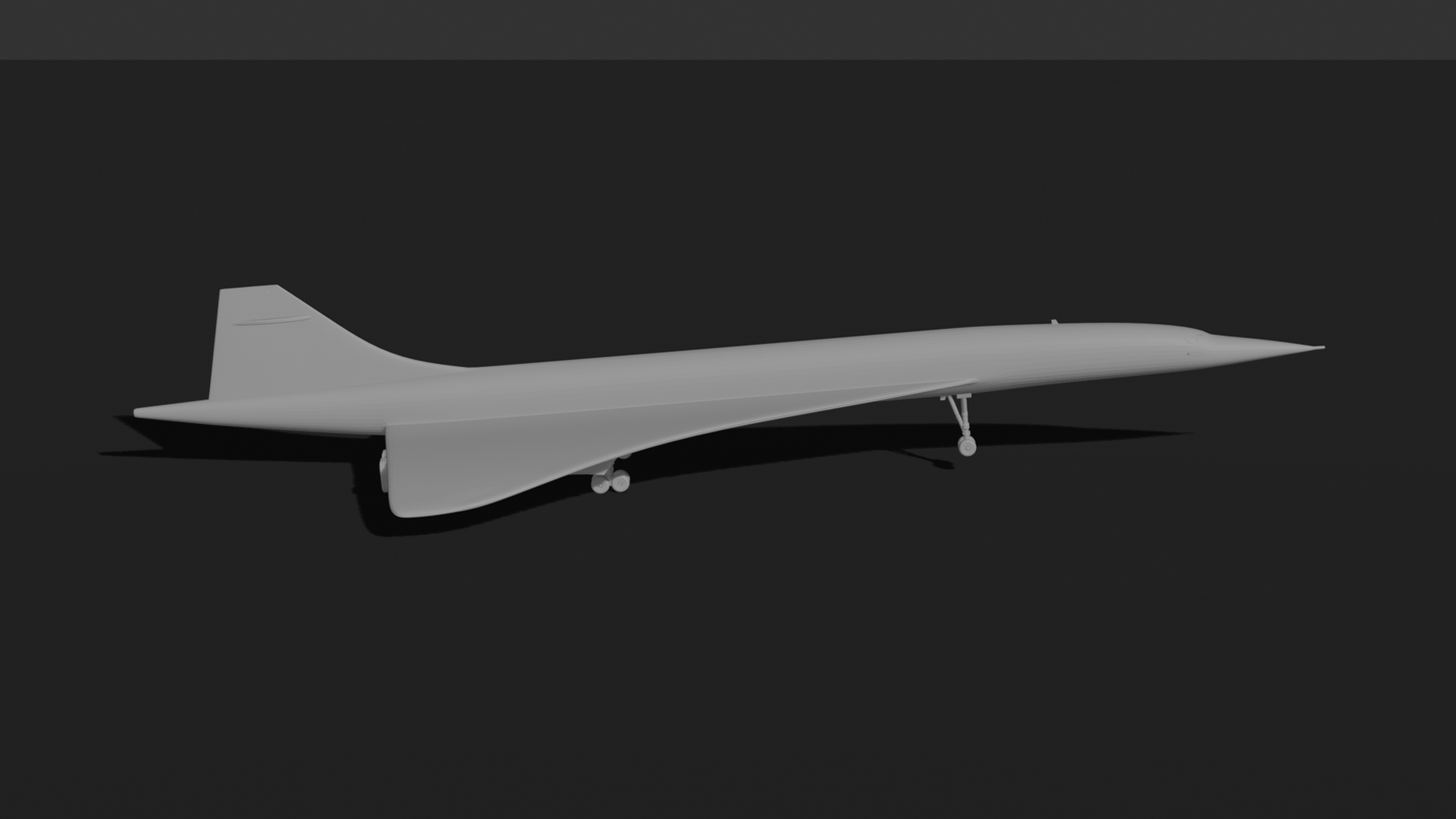 Concorde British Airways STL 3D Print Model