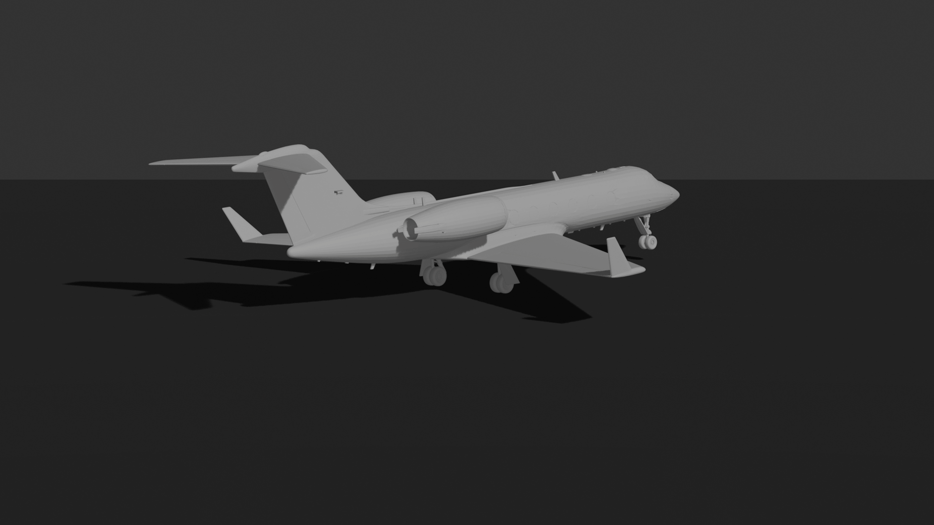 Gulfstream G550 STL 3D Print Model