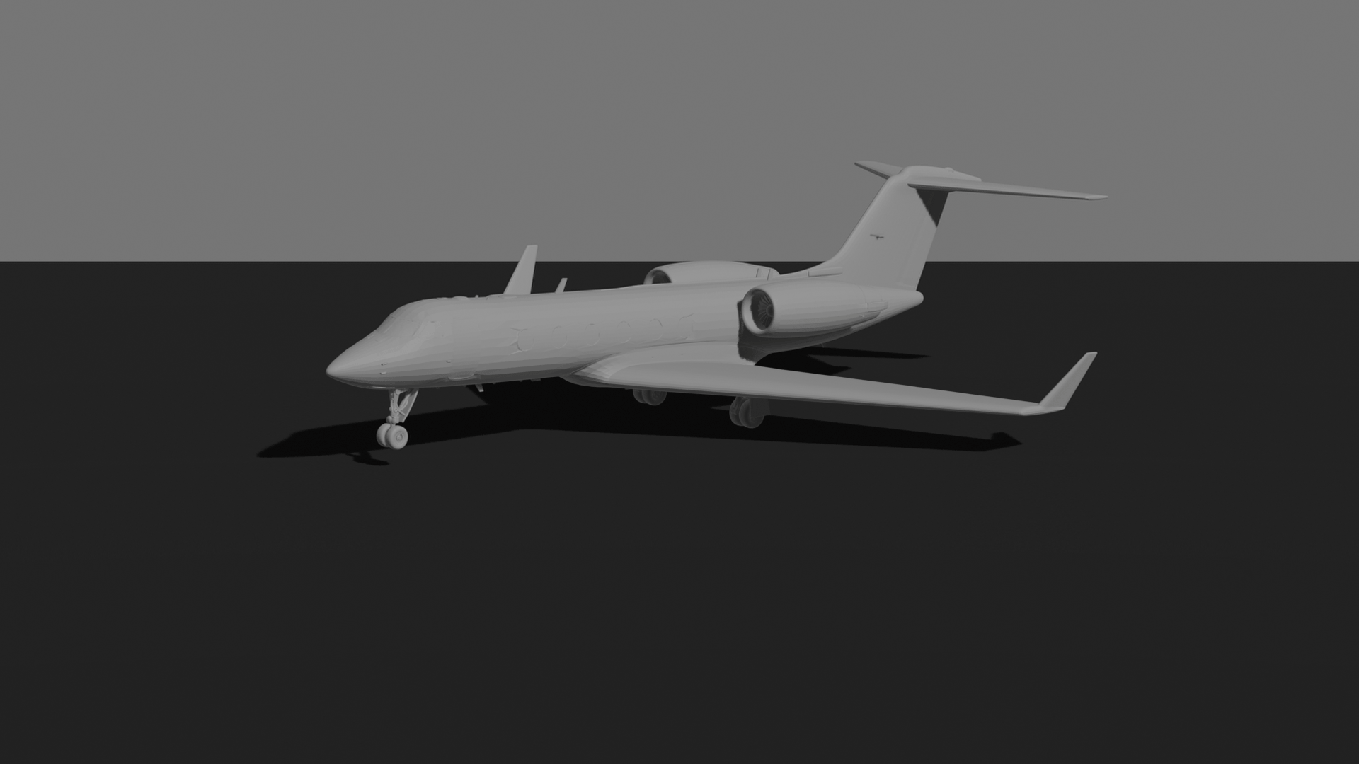 Gulfstream G550 STL 3D Print Model