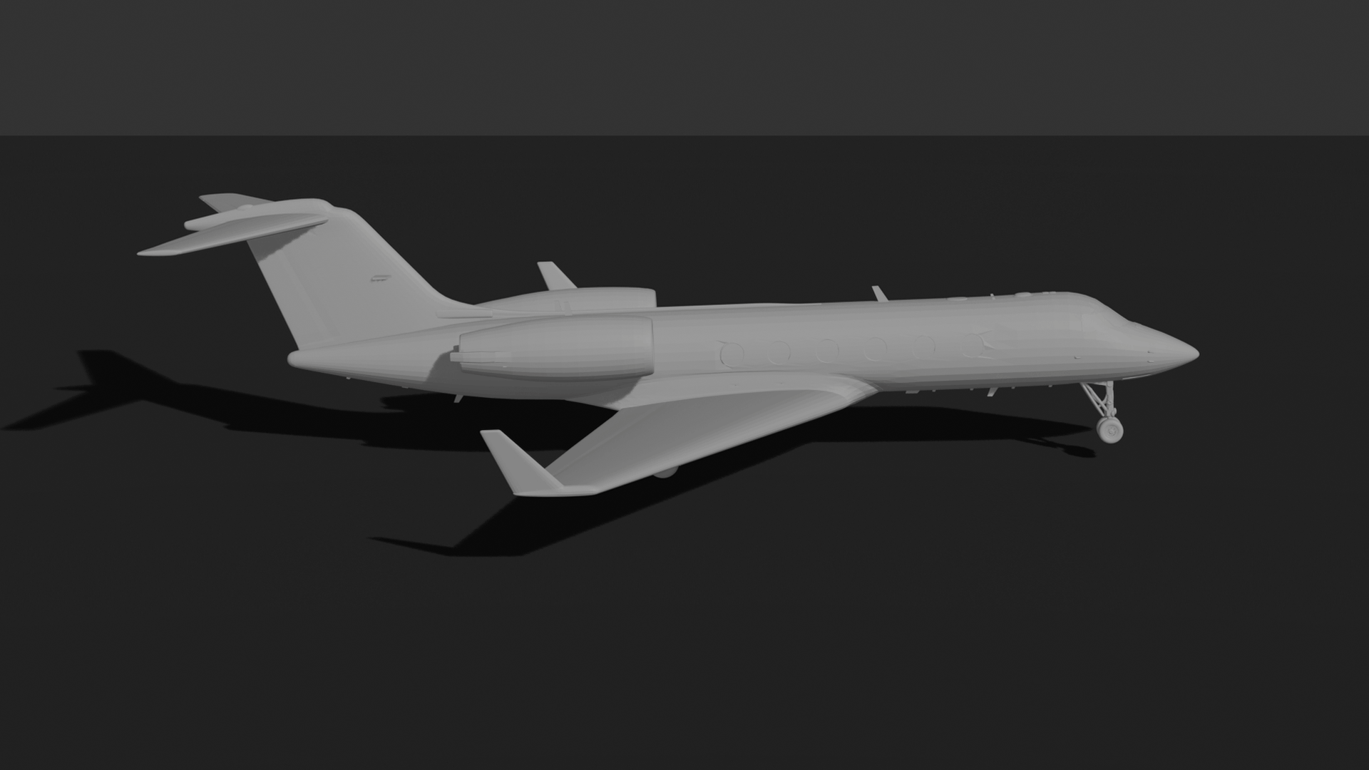 Gulfstream G550 STL 3D Print Model