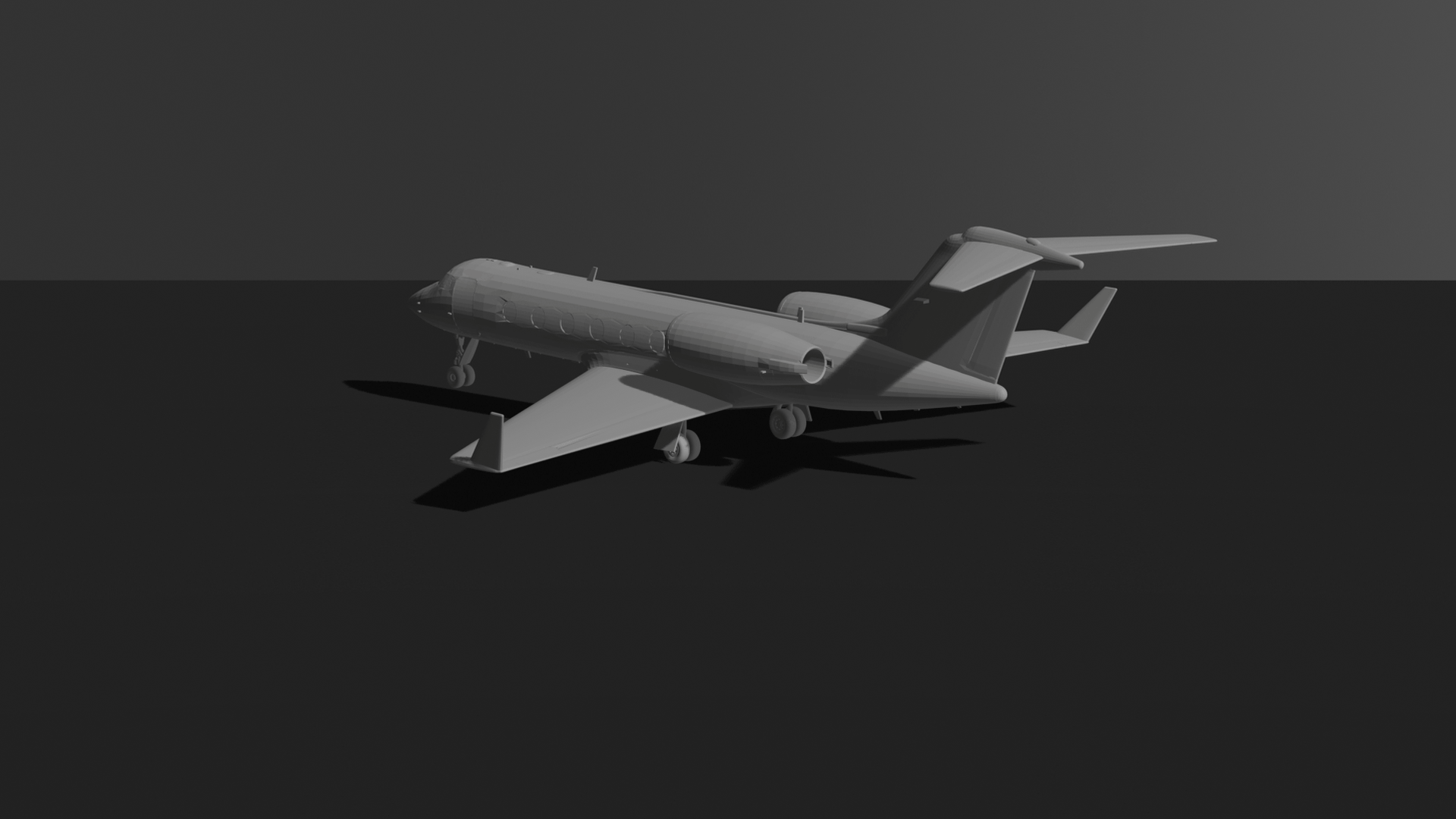Gulfstream G550 STL 3D Print Model