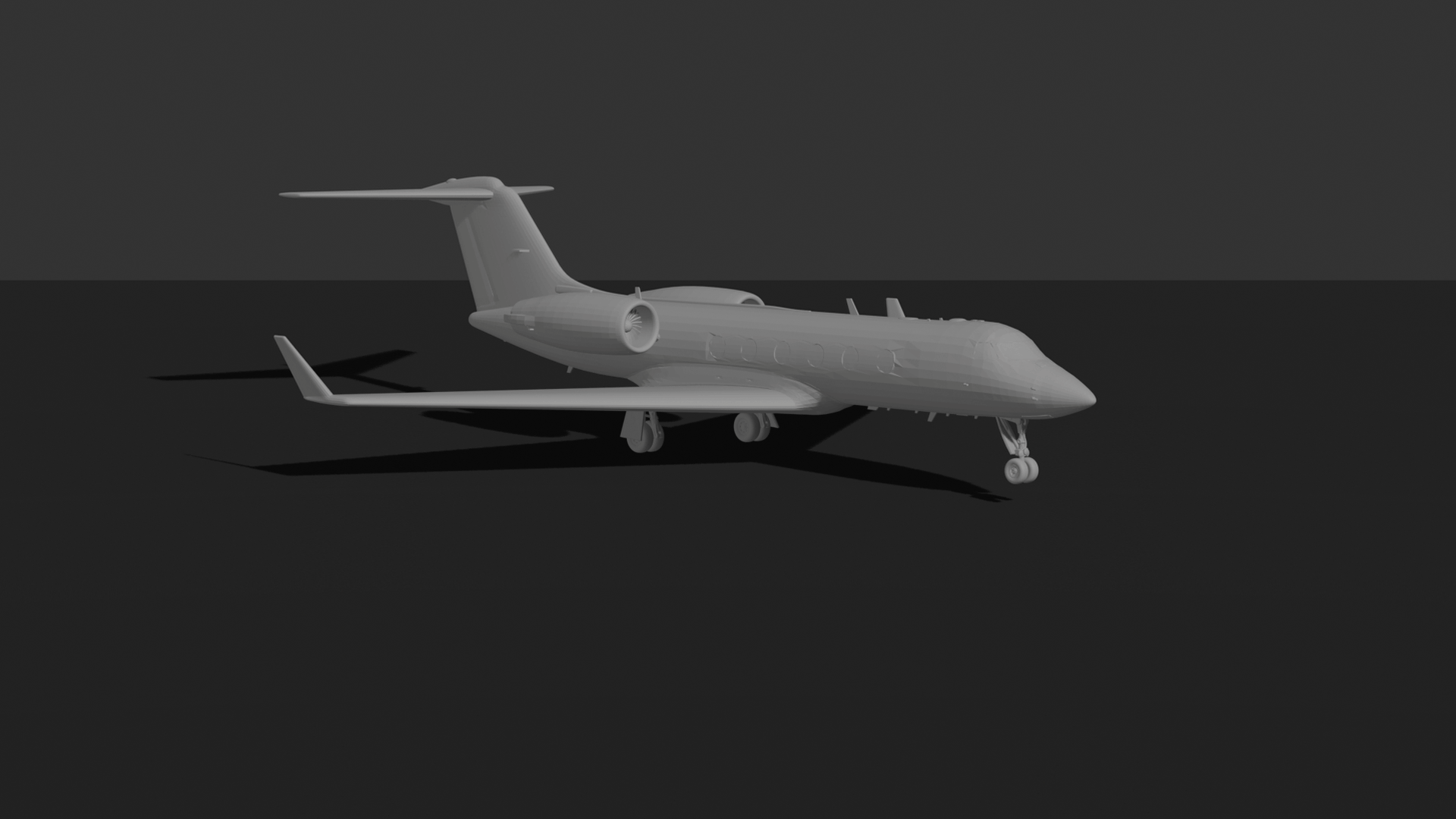 Gulfstream G550 STL 3D Print Model