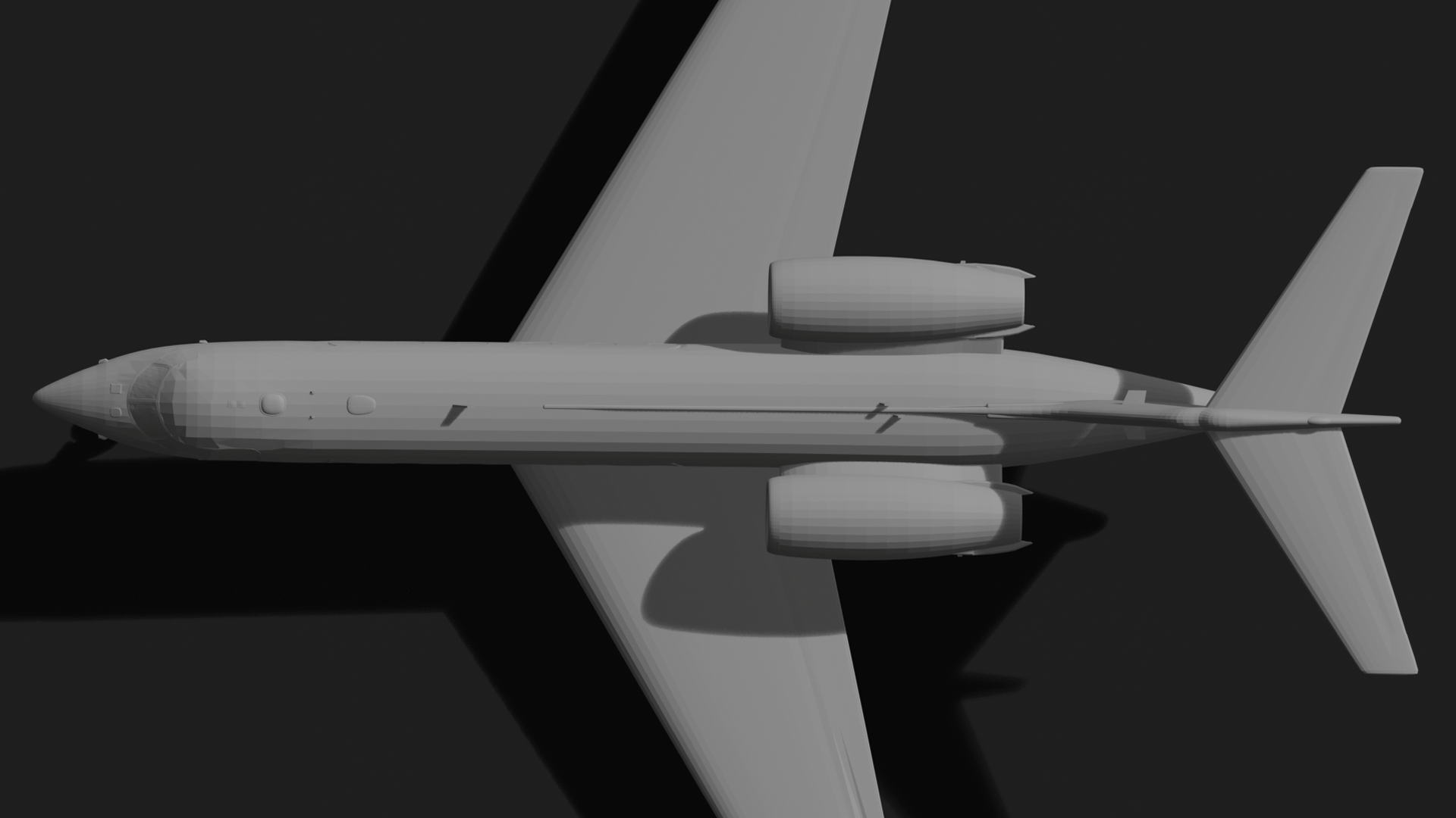 Gulfstream G550 STL 3D Print Model