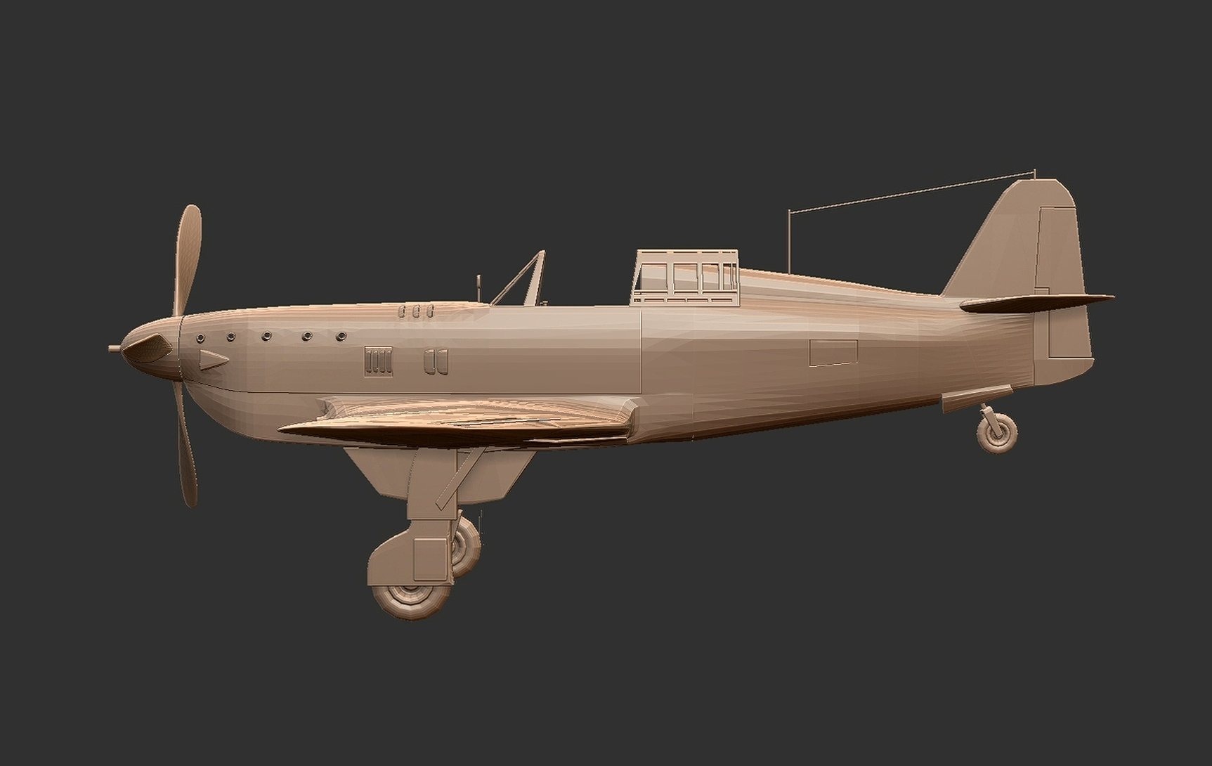 Messerschmitt Bf 109 G-6 STL 3D Print Model