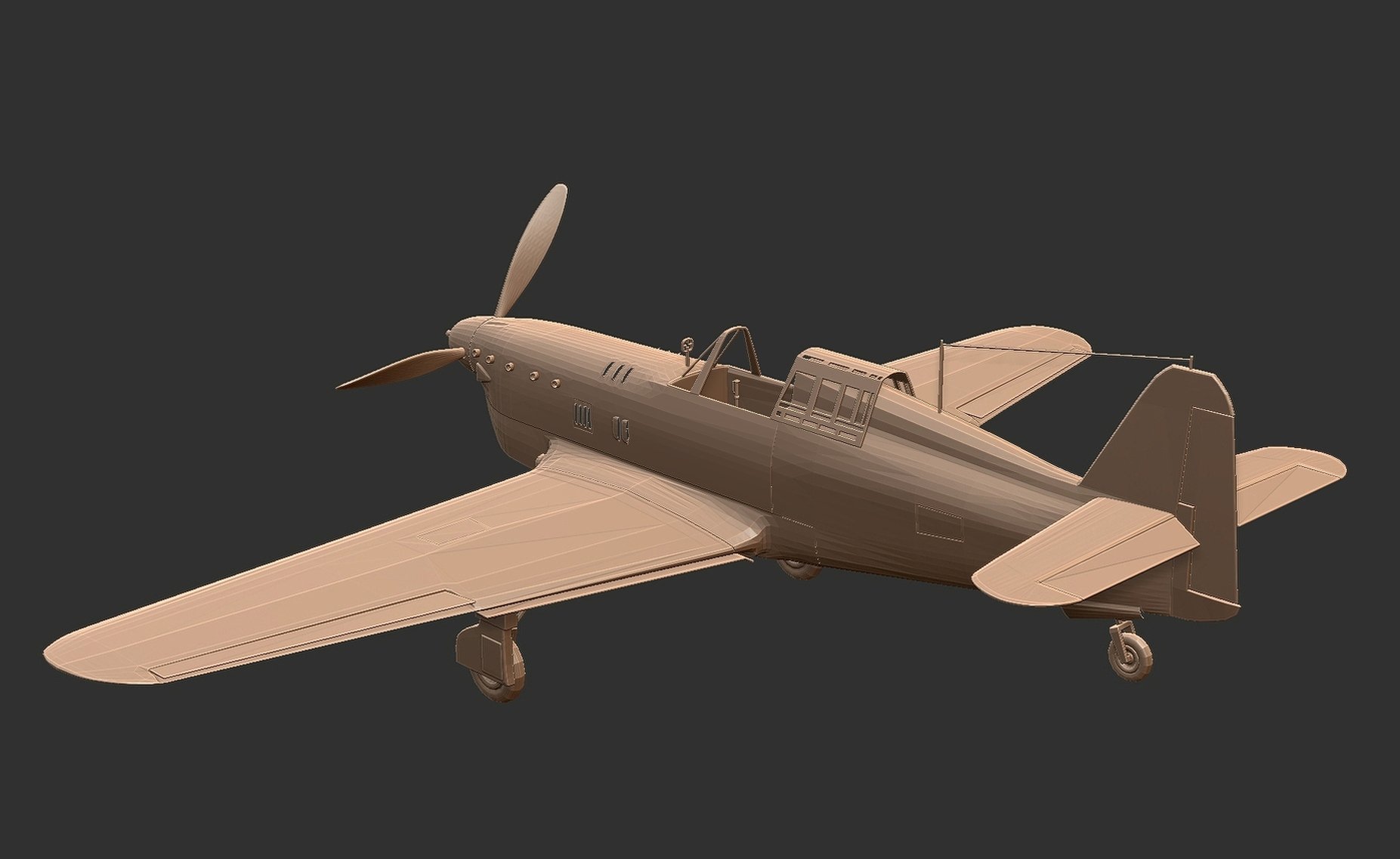 Messerschmitt Bf 109 G-6 STL 3D Print Model