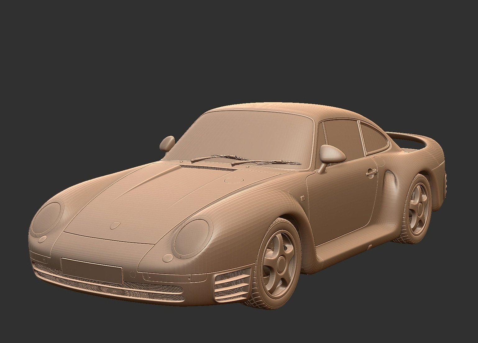 Porsche 959 1987 STL 3D Print Model