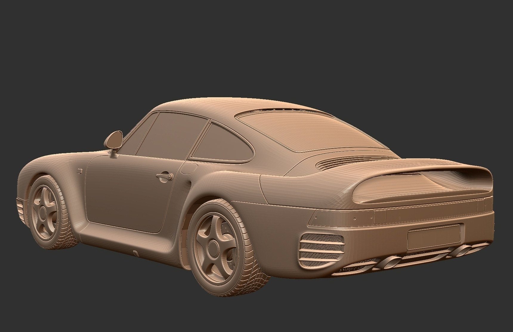 Porsche 959 1987 STL 3D Print Model