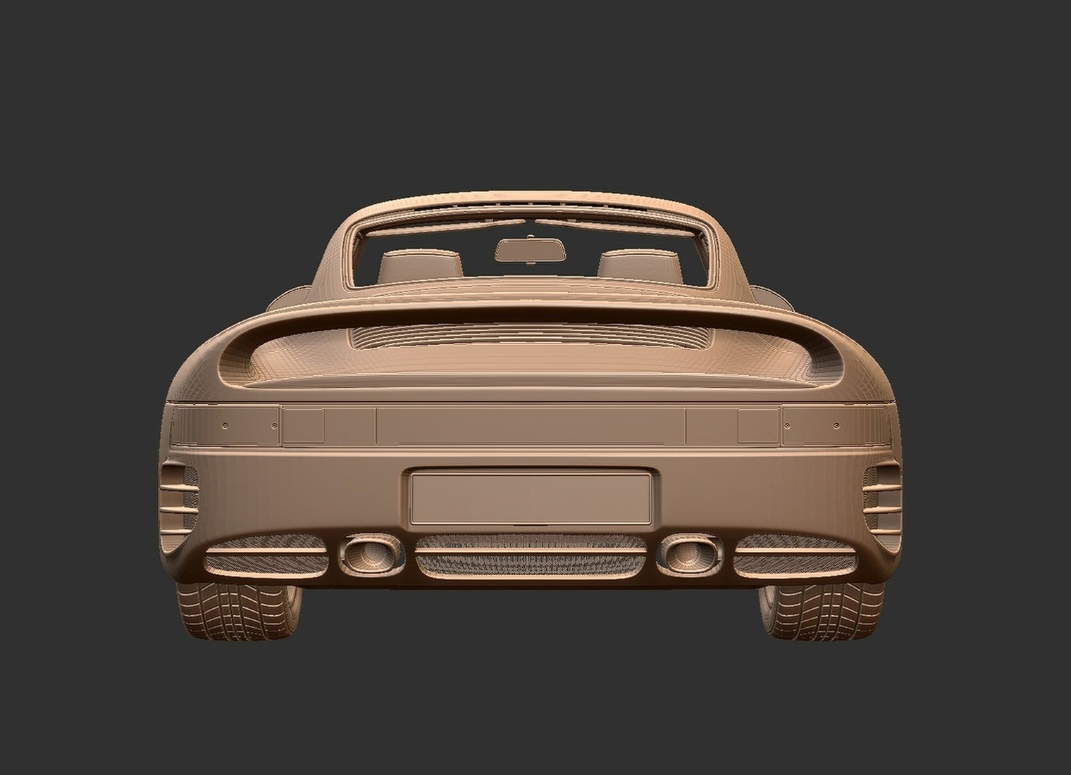 Porsche 959 1987 STL 3D Print Model