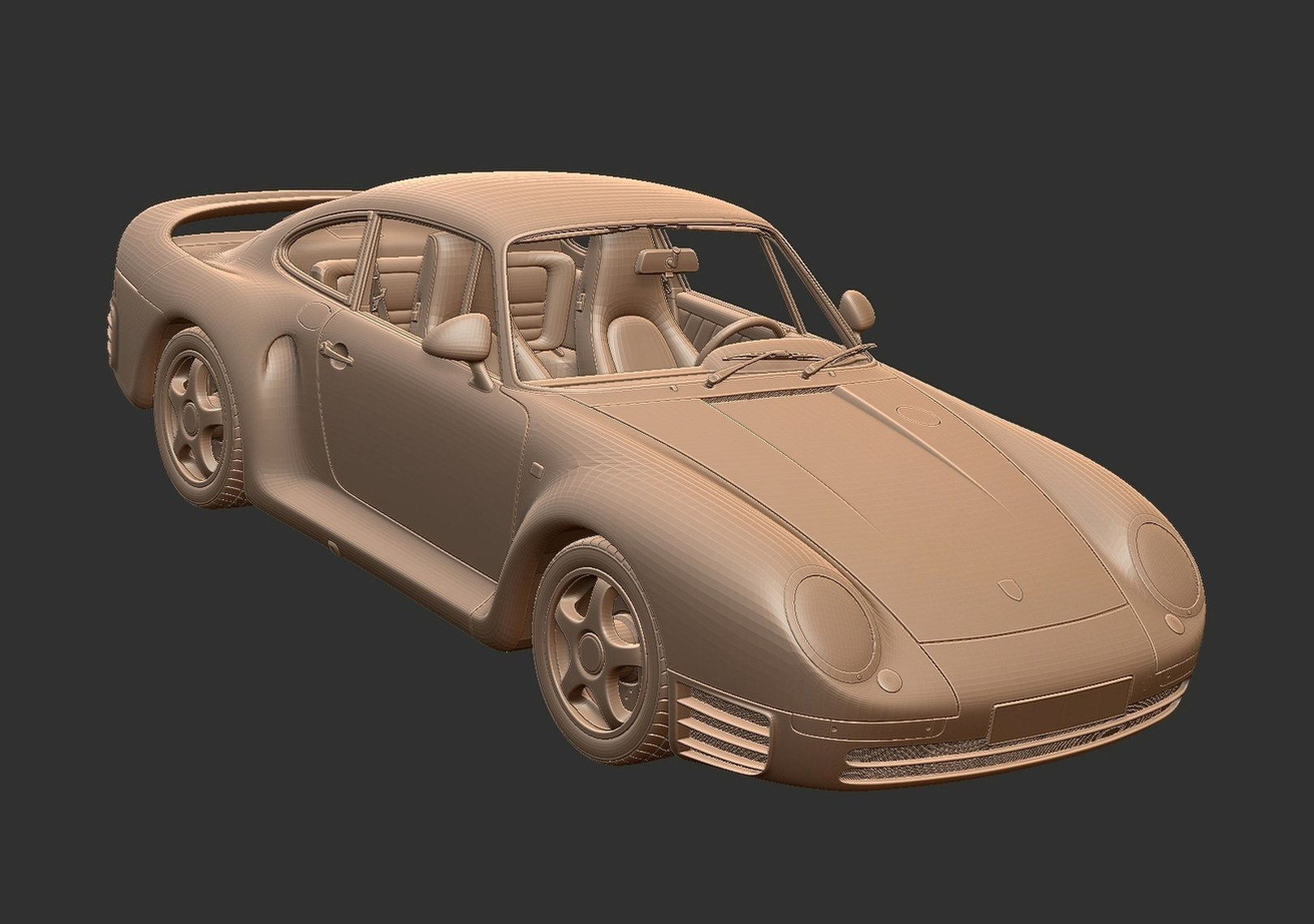 Porsche 959 1987 STL 3D Print Model