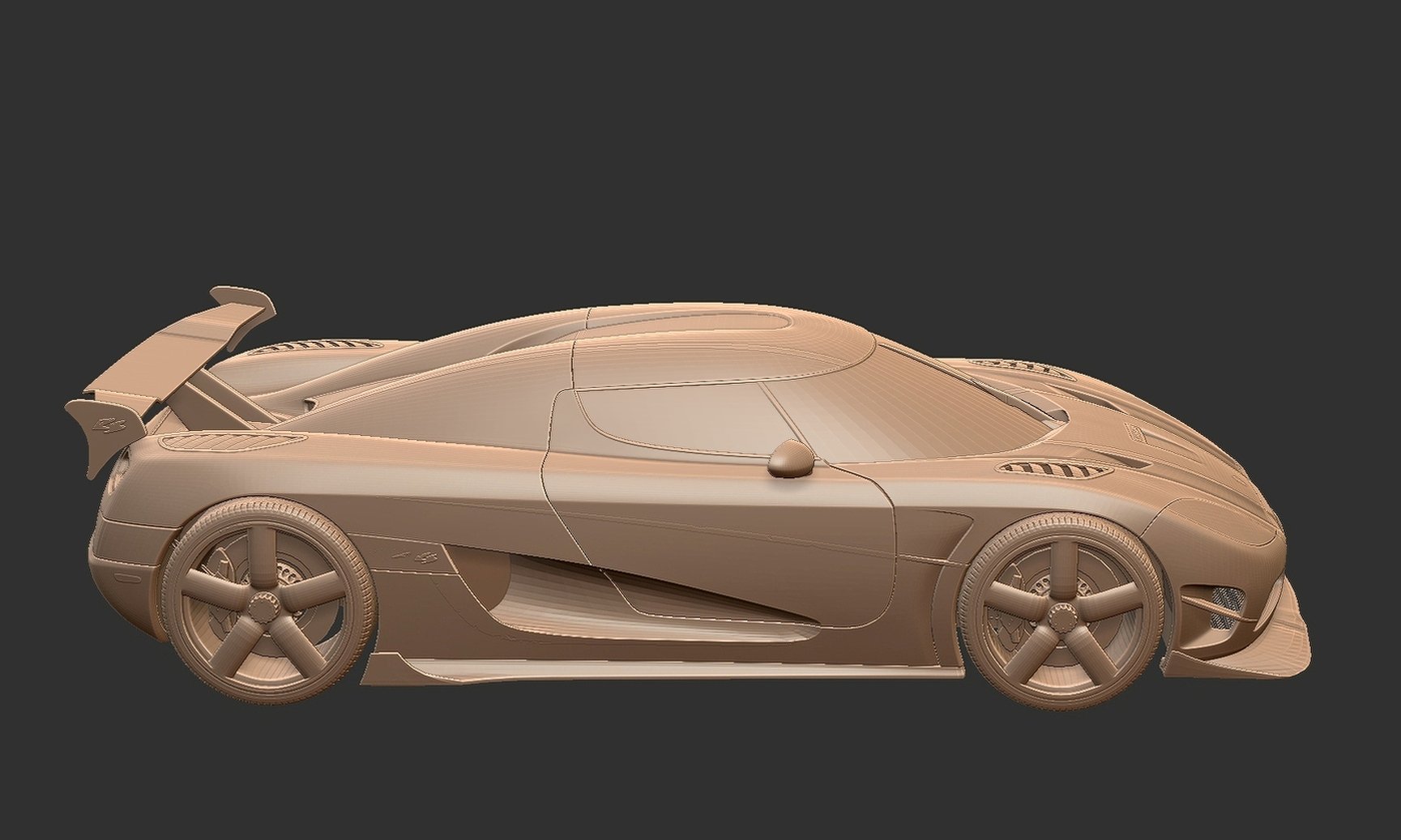 Koenigsegg Agera RS STL 3D Print Model