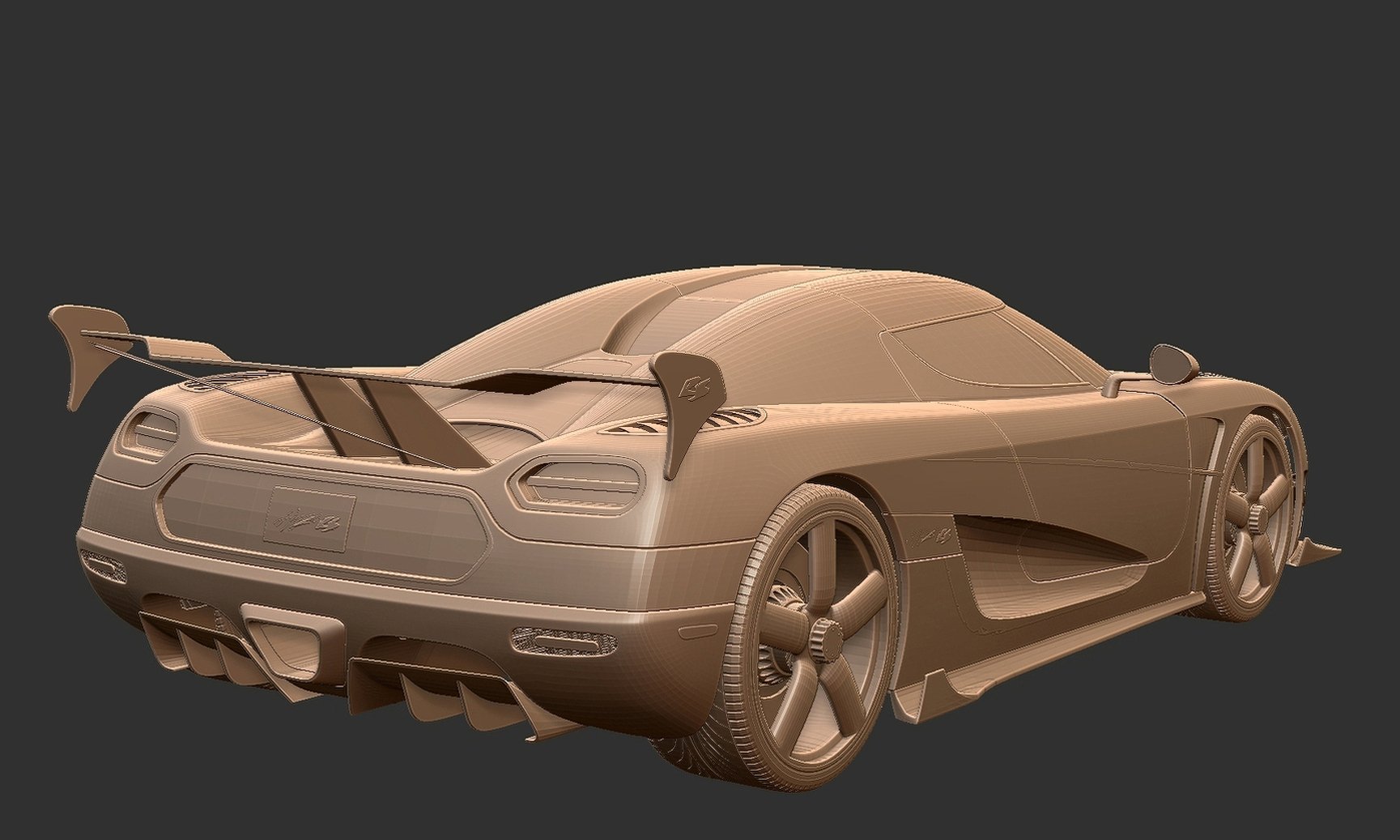 Koenigsegg Agera RS STL 3D Print Model