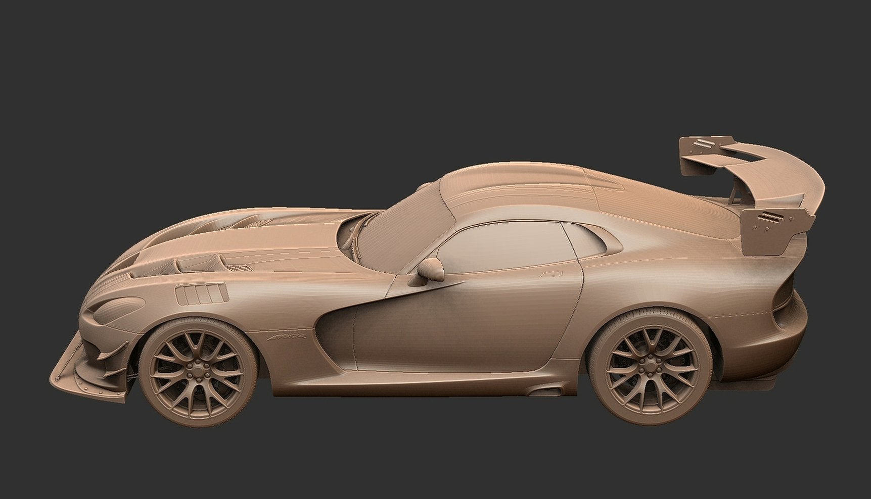 Dodge Viper ACR 2016 STL 3D Print Model