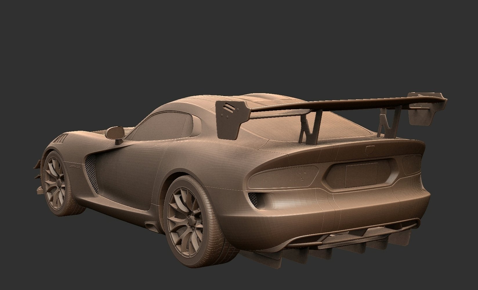 Dodge Viper ACR 2016 STL 3D Print Model