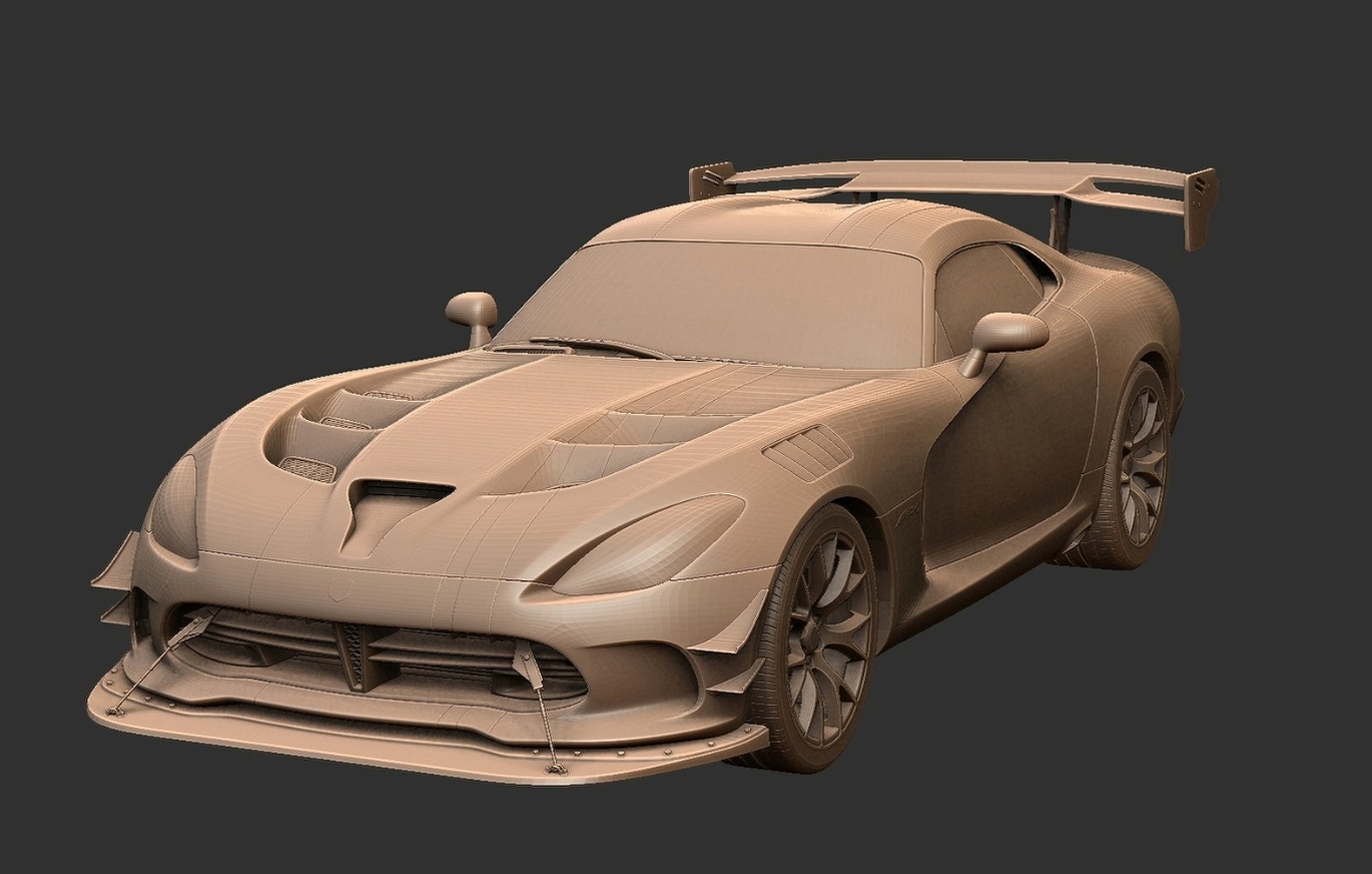 Dodge Viper ACR 2016 STL 3D Print Model