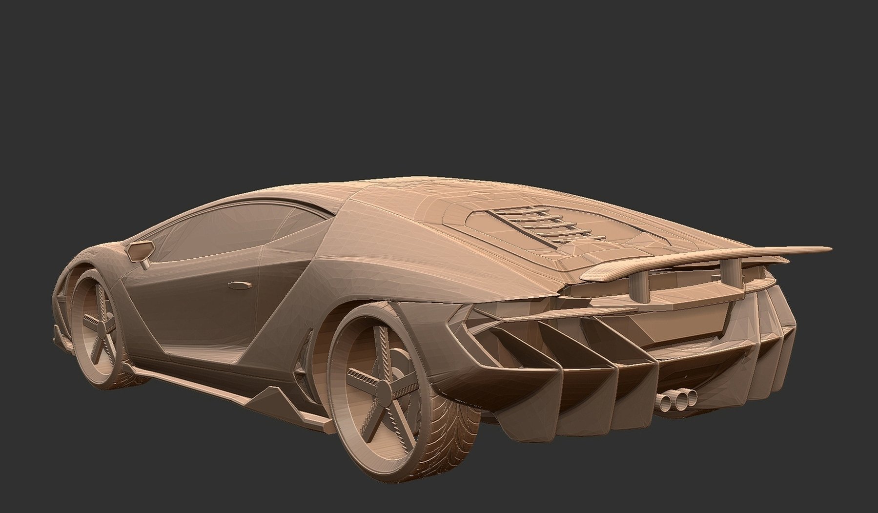 Lamborghini Centenario LP 770-4 STL 3D Print Model