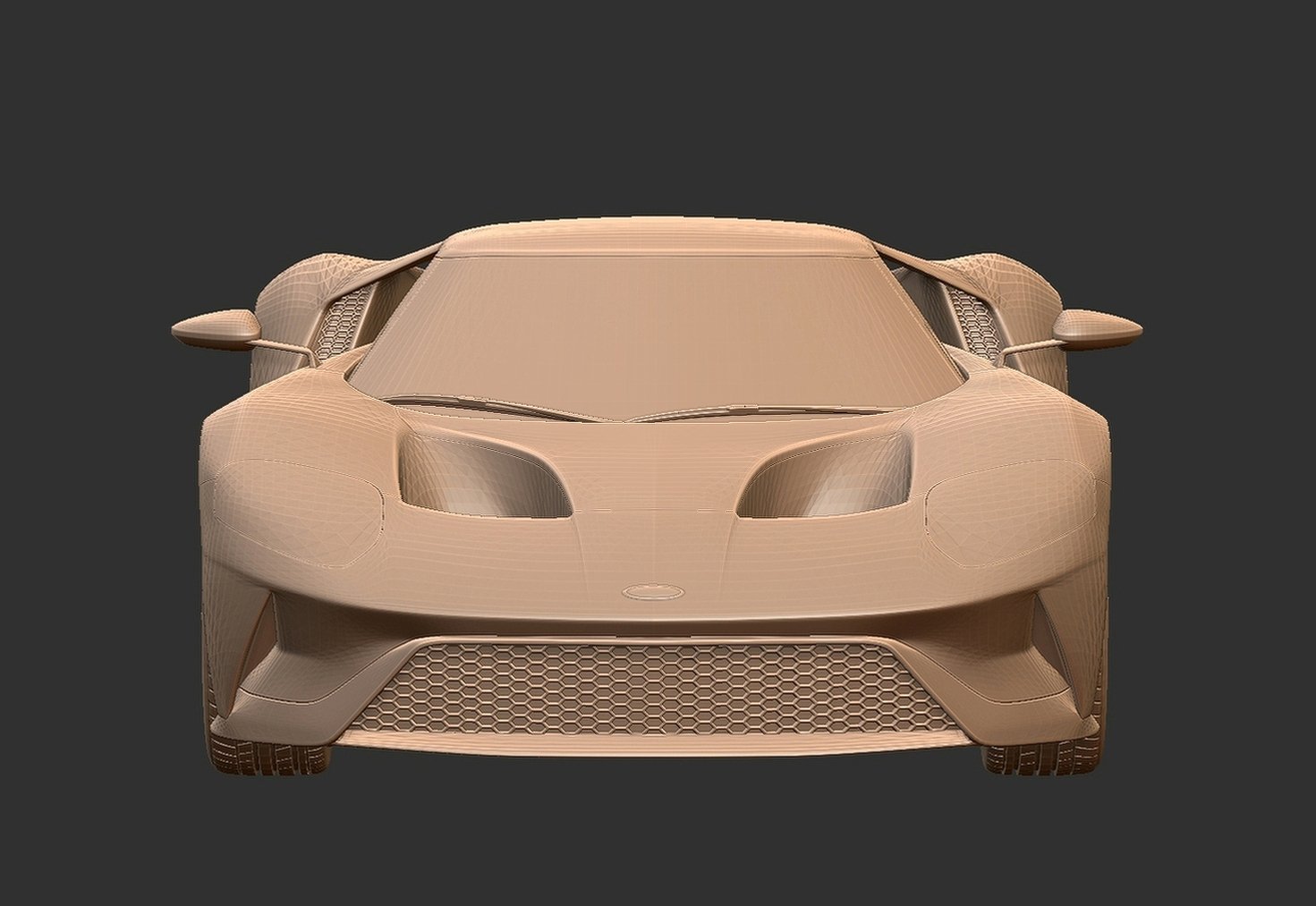Ford GT 2017 STL 3D Print Model