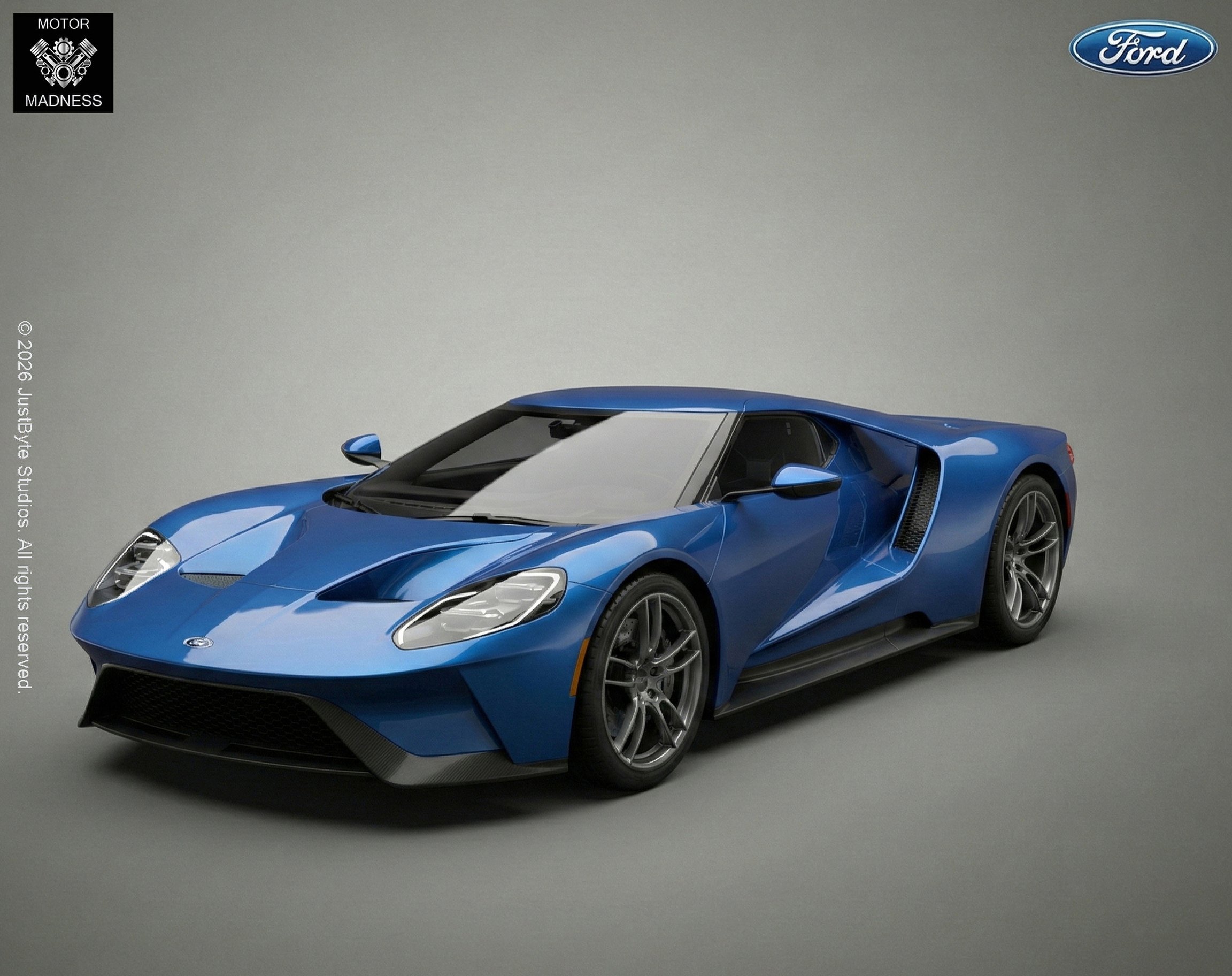 Ford GT 2017 STL 3D Print Model
