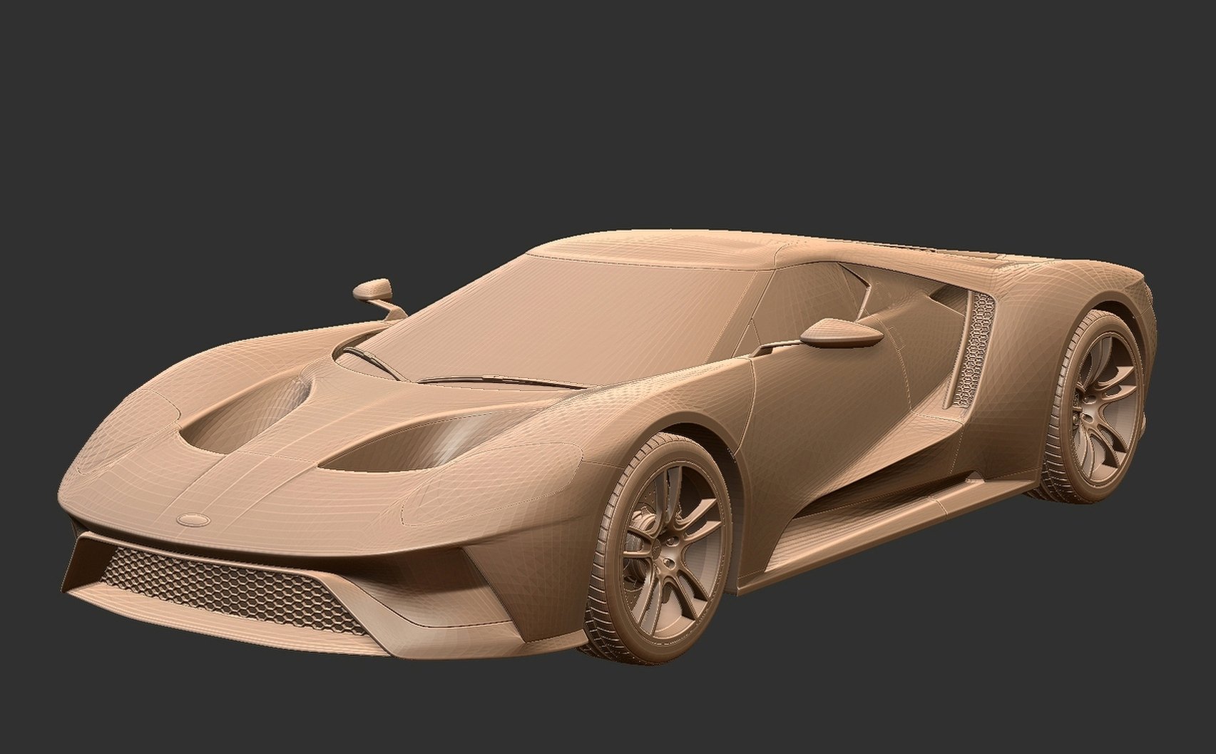 Ford GT 2017 STL 3D Print Model