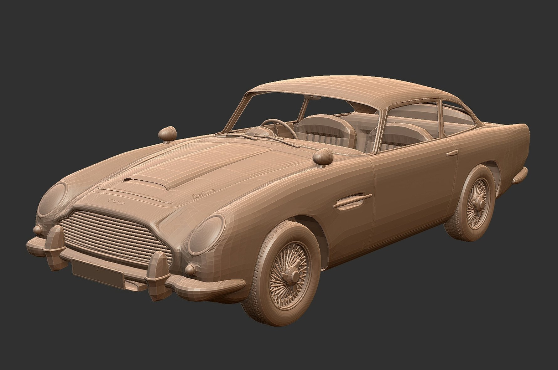 Aston Martin DB5 1963 STL 3D Print Model