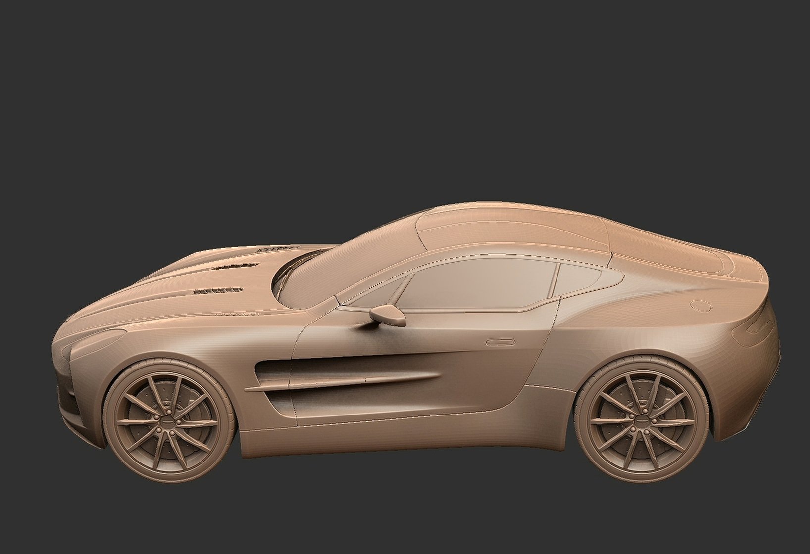 Aston Martin One-77 STL 3D Print Model