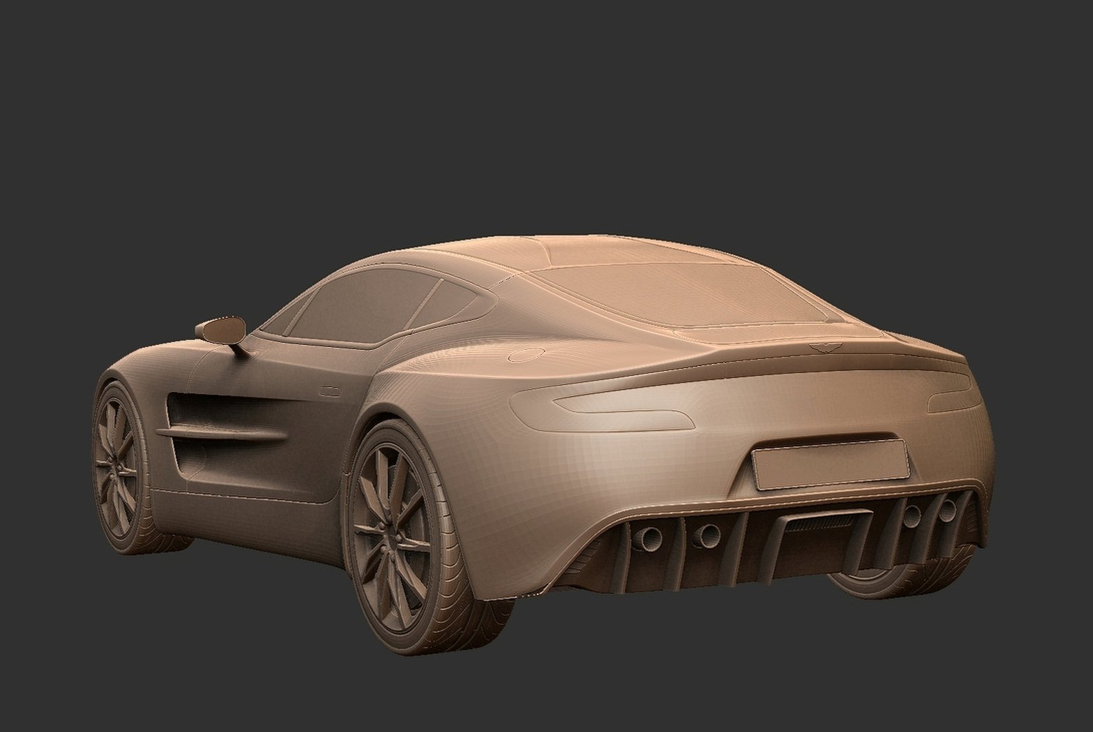 Aston Martin One-77 STL 3D Print Model