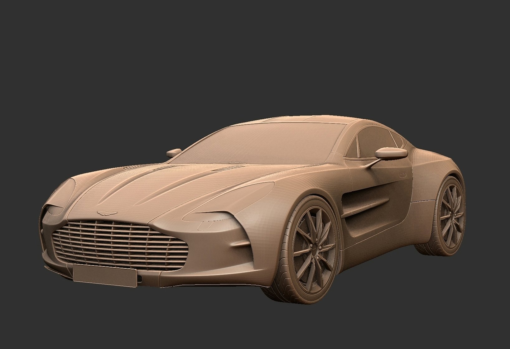 Aston Martin One-77 STL 3D Print Model
