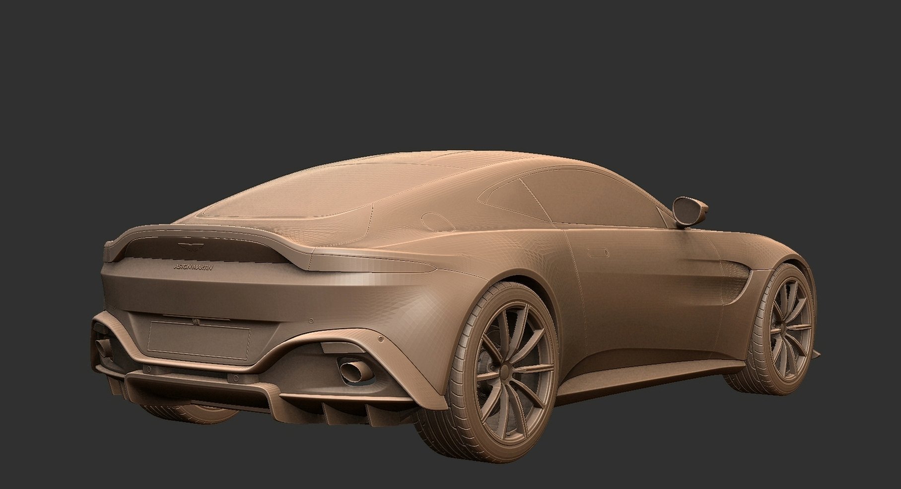 Aston Martin Vantage 2020 STL 3D Print Model