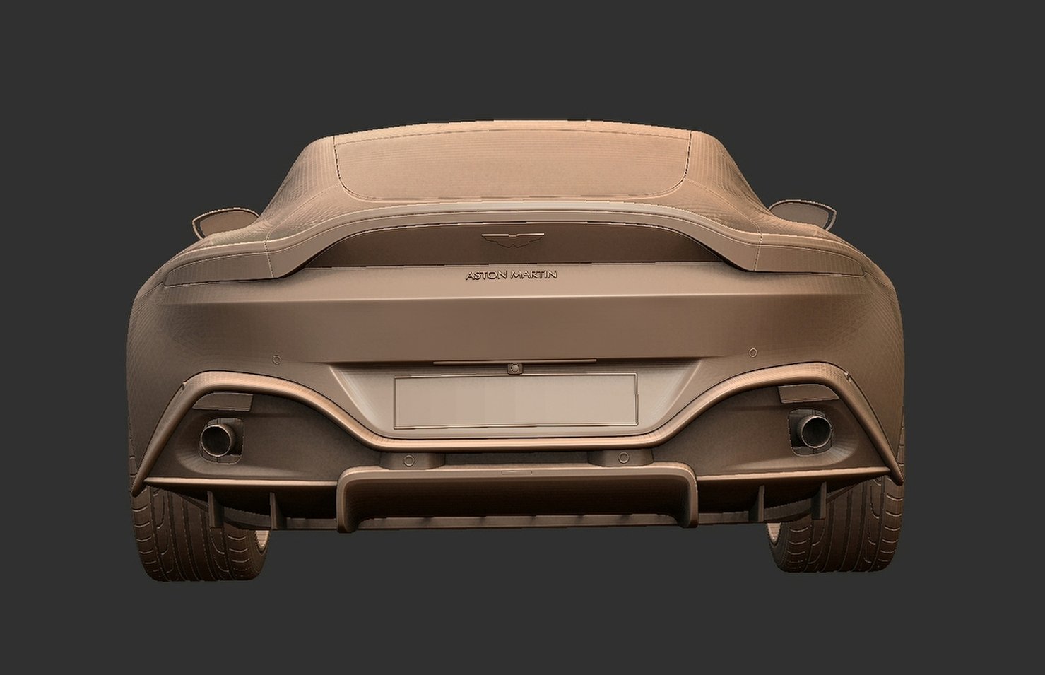 Aston Martin Vantage 2020 STL 3D Print Model