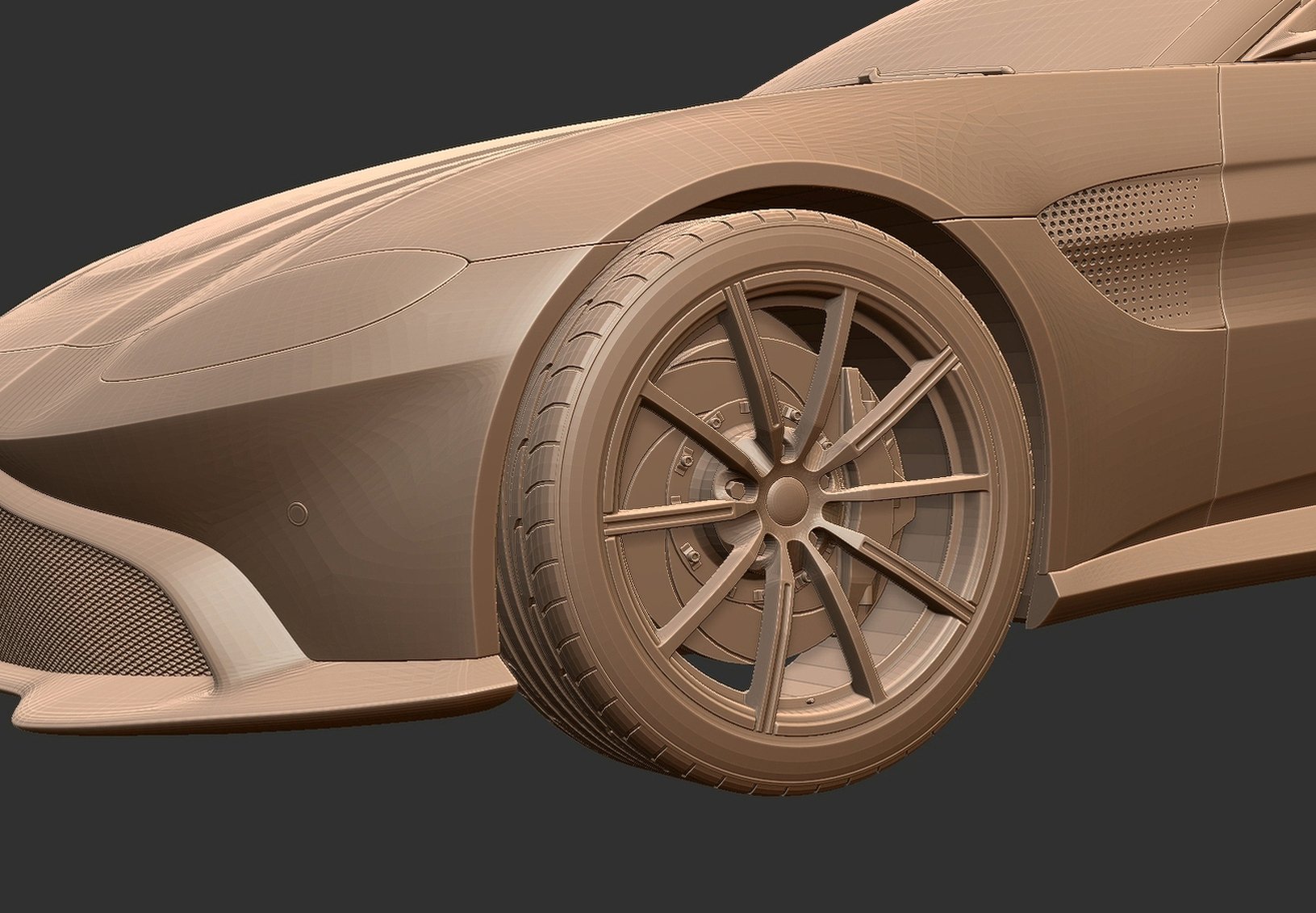 Aston Martin Vantage 2020 STL 3D Print Model