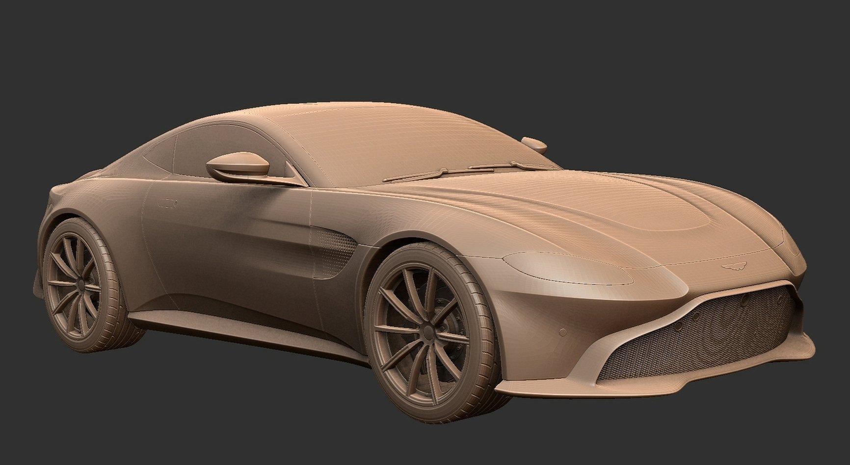 Aston Martin Vantage 2020 STL 3D Print Model