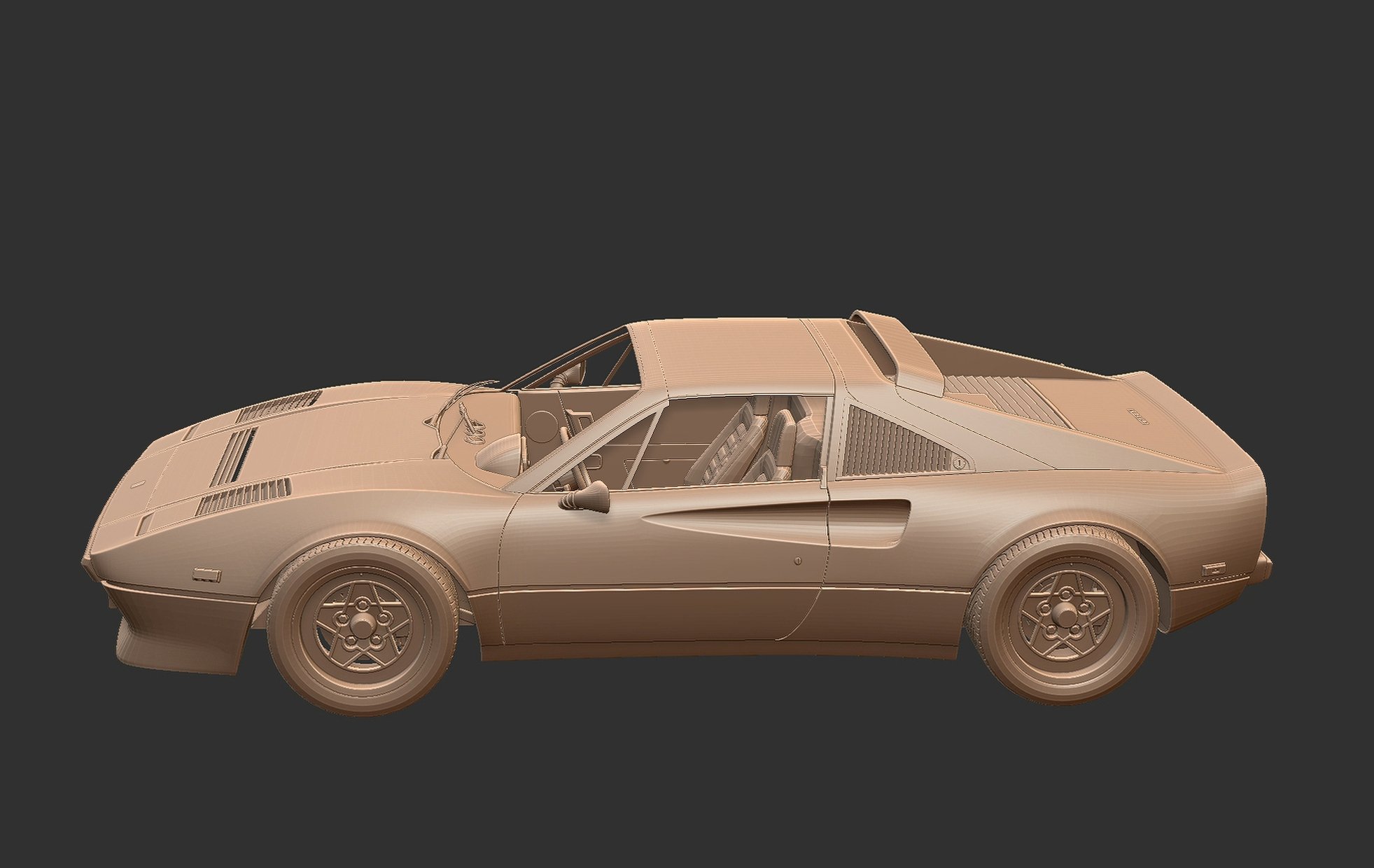 Ferrari 308 GTB GTS STL 3D Print Model