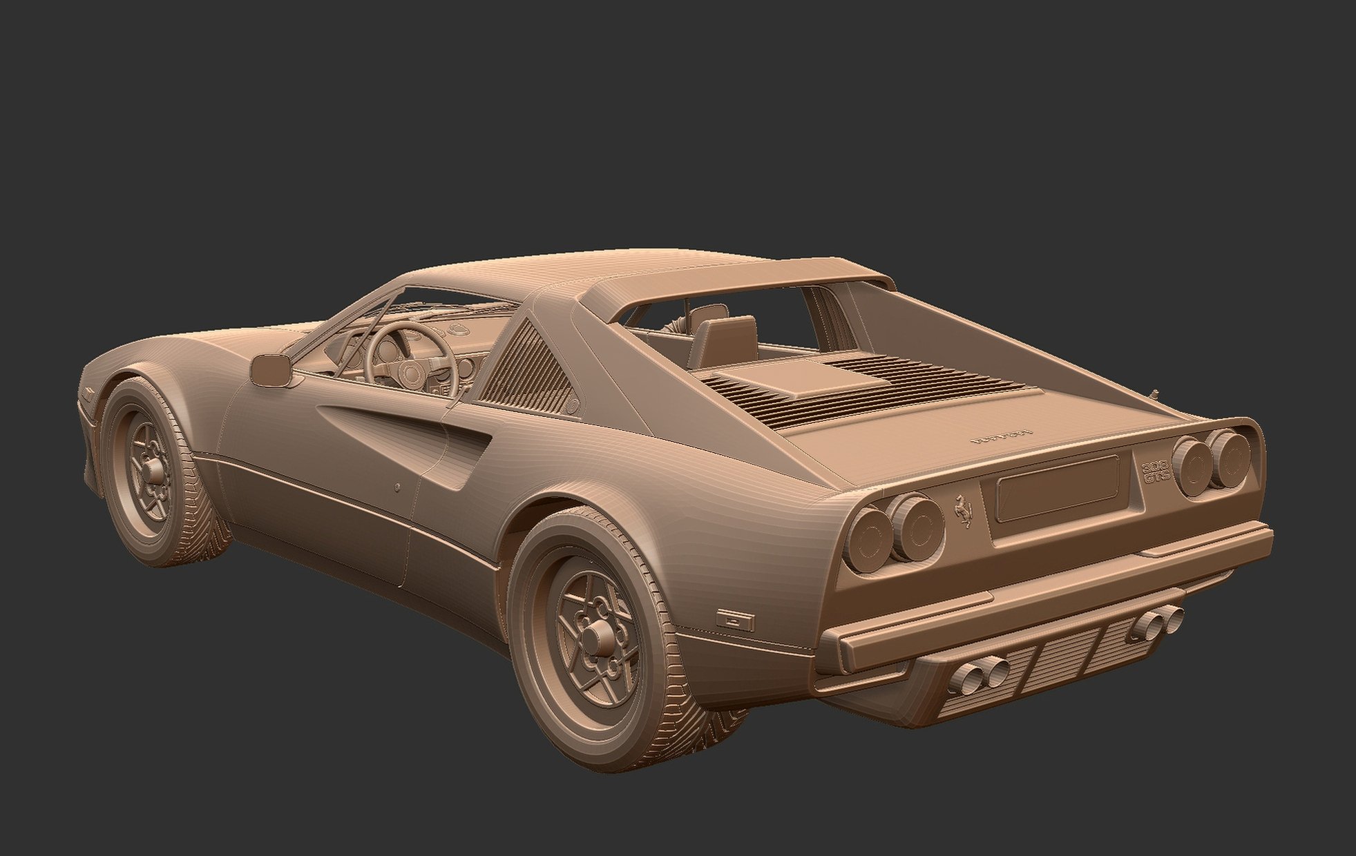 Ferrari 308 GTB GTS STL 3D Print Model