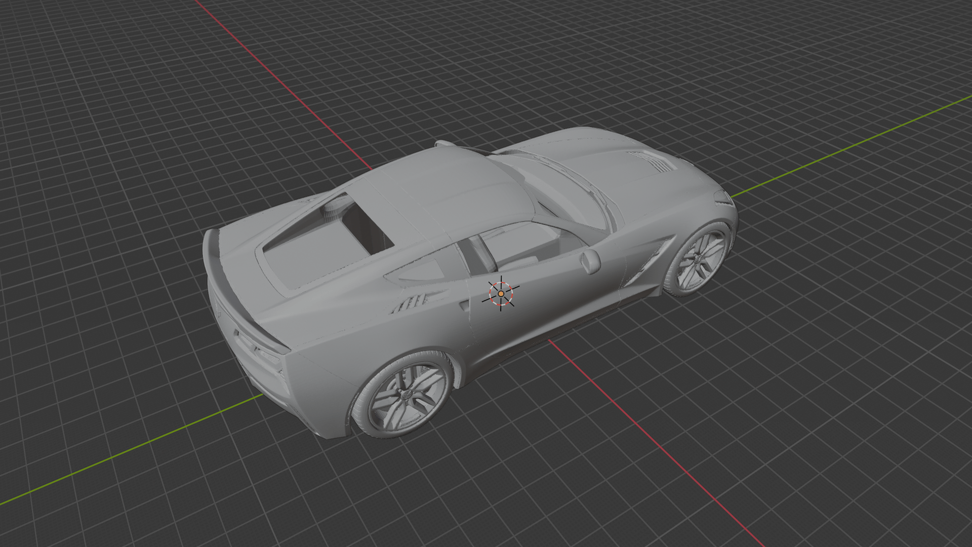 Chevrolet Corvette C7 Stingray STL 3D Print Model