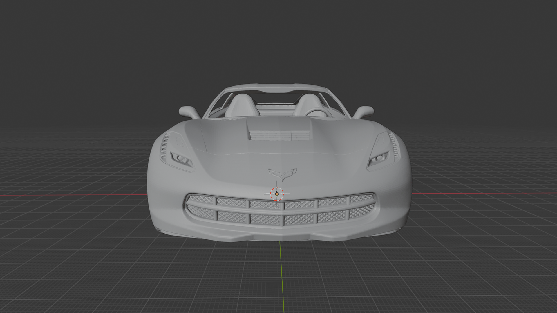 Chevrolet Corvette C7 Stingray STL 3D Print Model
