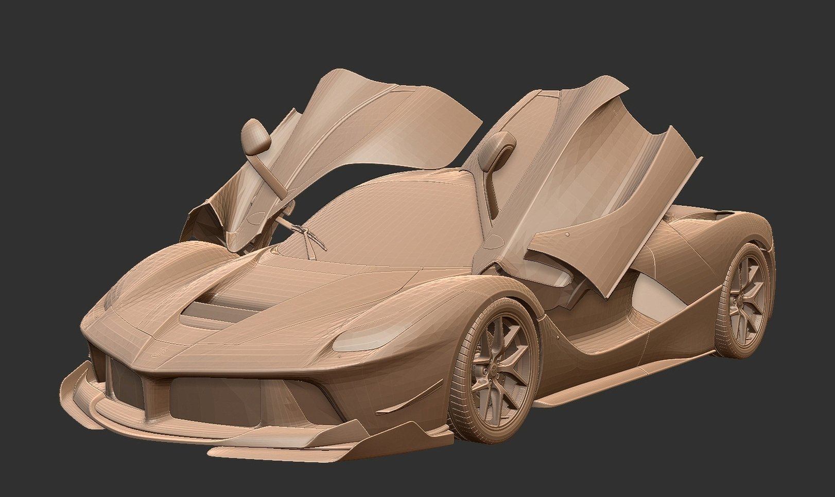 Ferrari LaFerrari Open Doors STL 3D Print Model