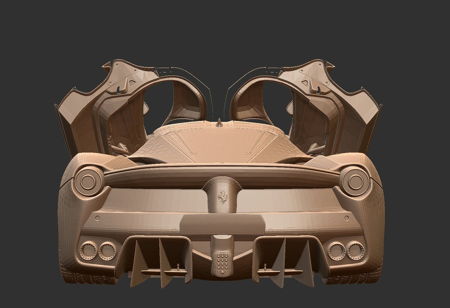 Ferrari LaFerrari Open Doors STL 3D Print Model