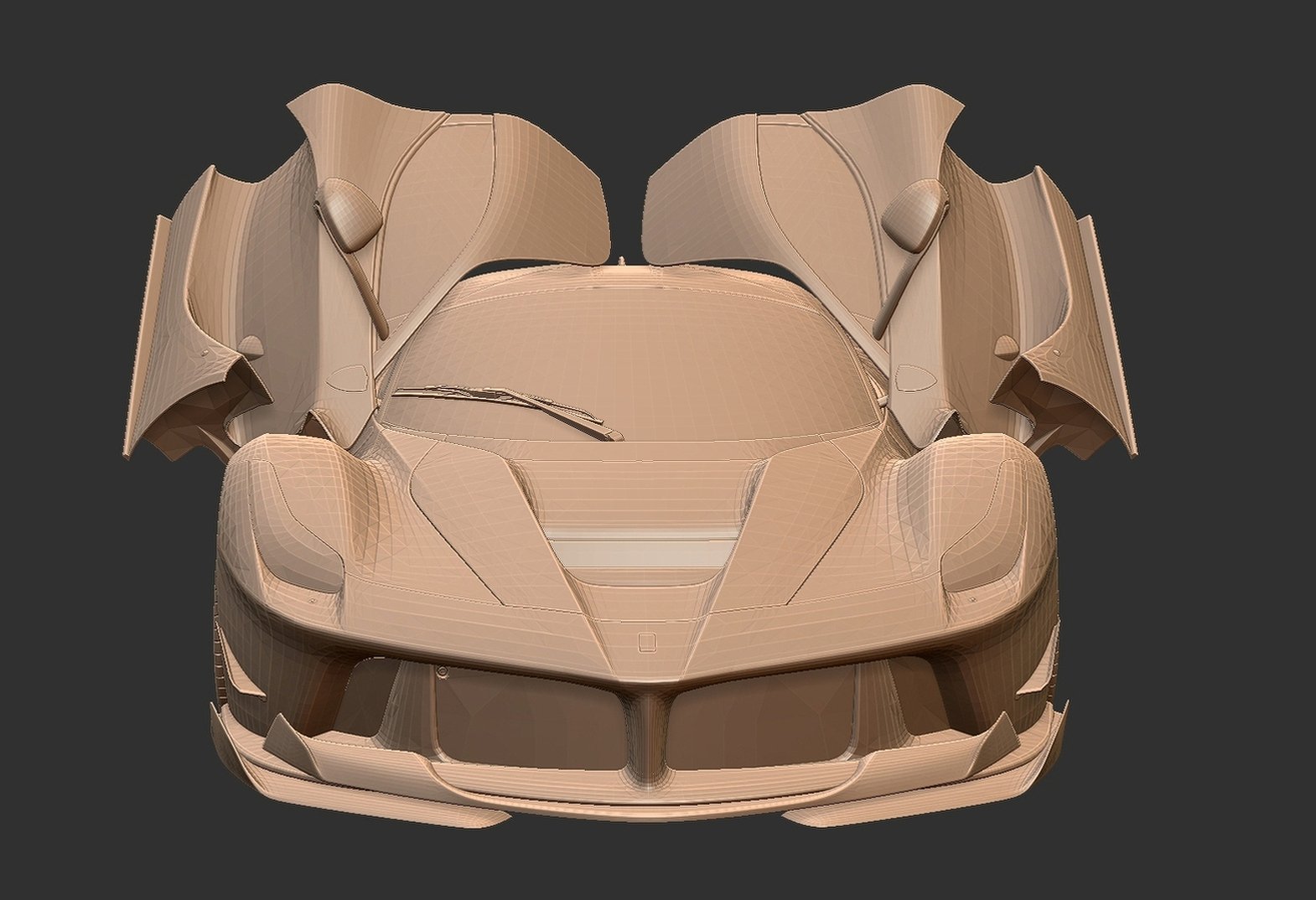 Ferrari LaFerrari Open Doors STL 3D Print Model