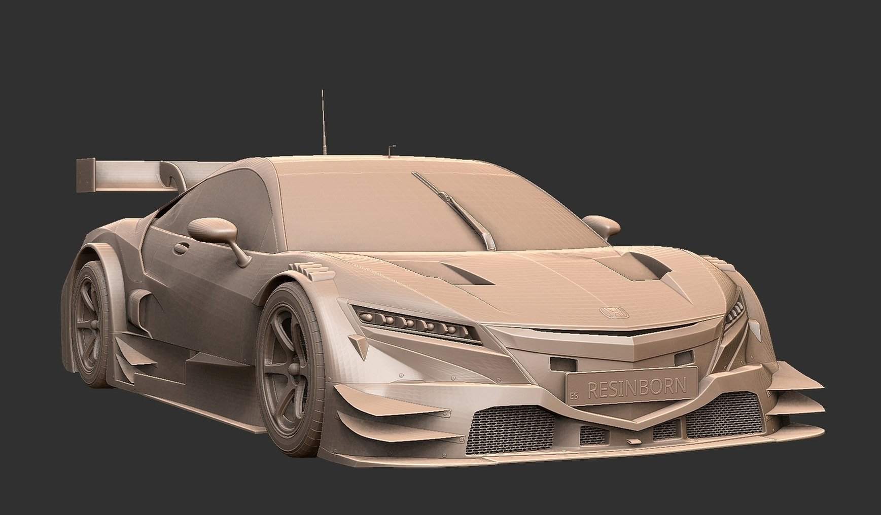 Honda NSX GT NC1 Super GT STL 3D Print Model