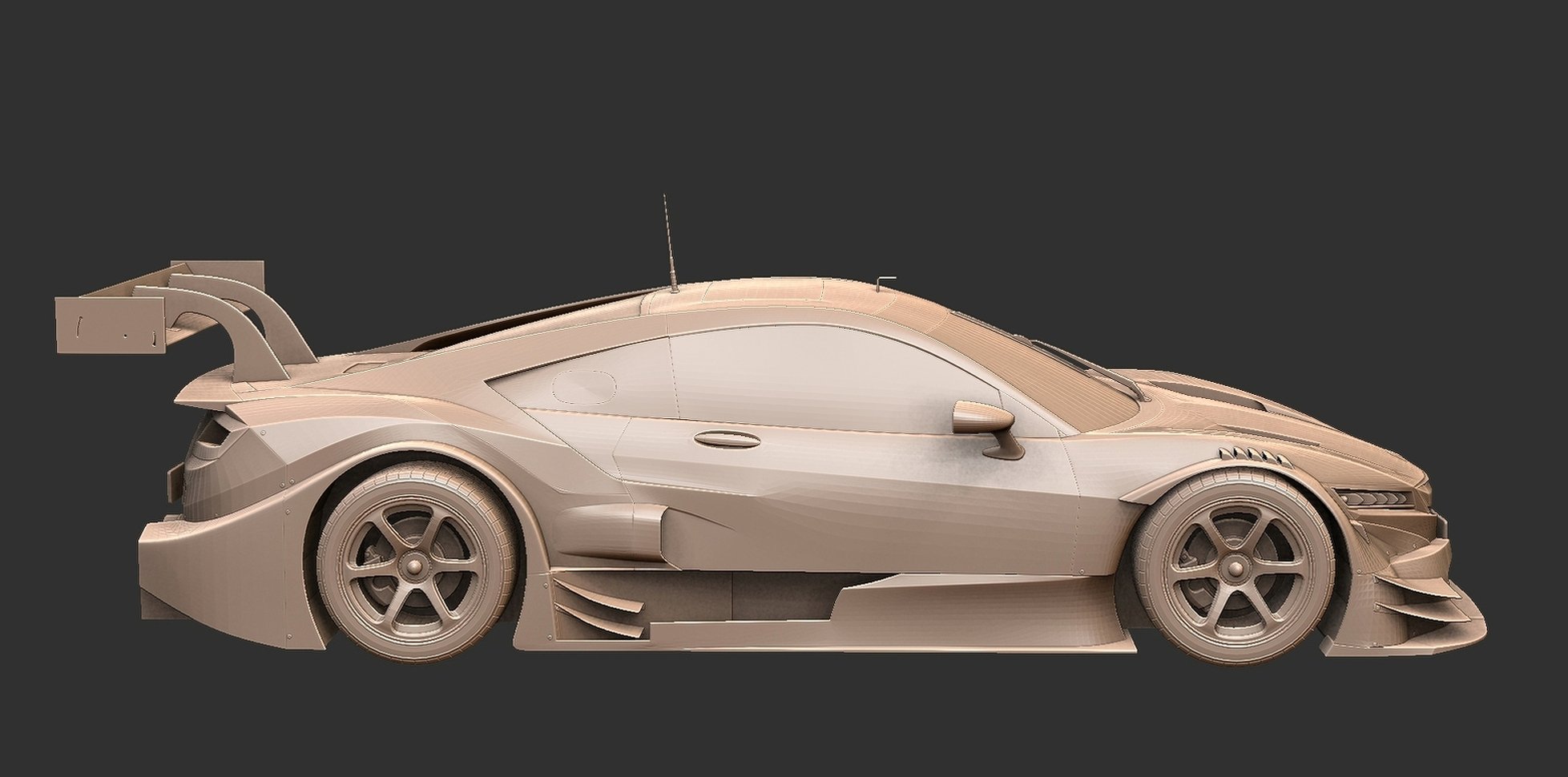 Honda NSX GT NC1 Super GT STL 3D Print Model