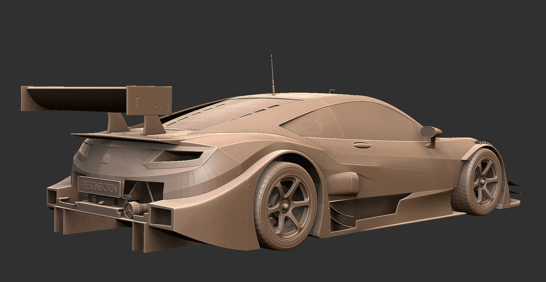 Honda NSX GT NC1 Super GT STL 3D Print Model