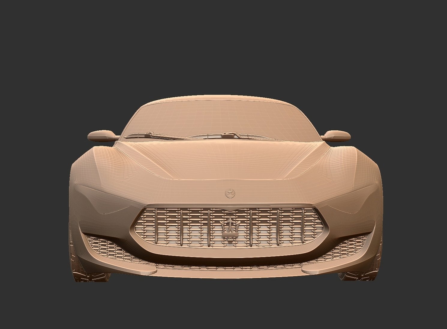 Maserati Alfieri Concept 2014 STL 3D Print Model