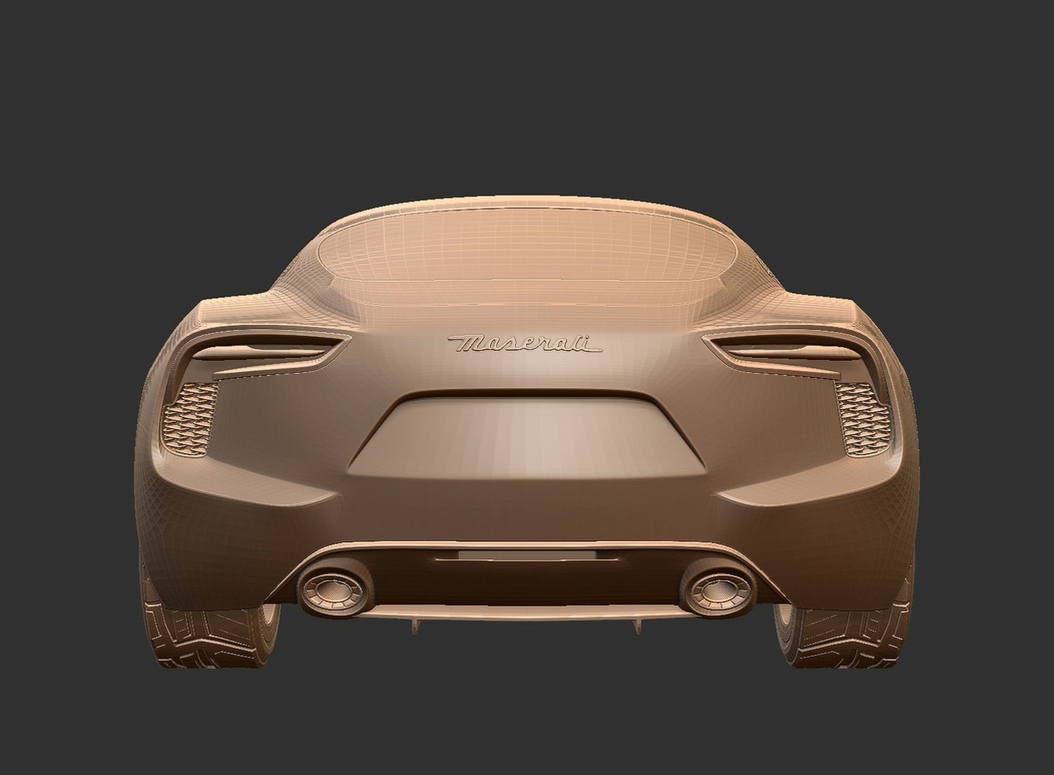 Maserati Alfieri Concept 2014 STL 3D Print Model