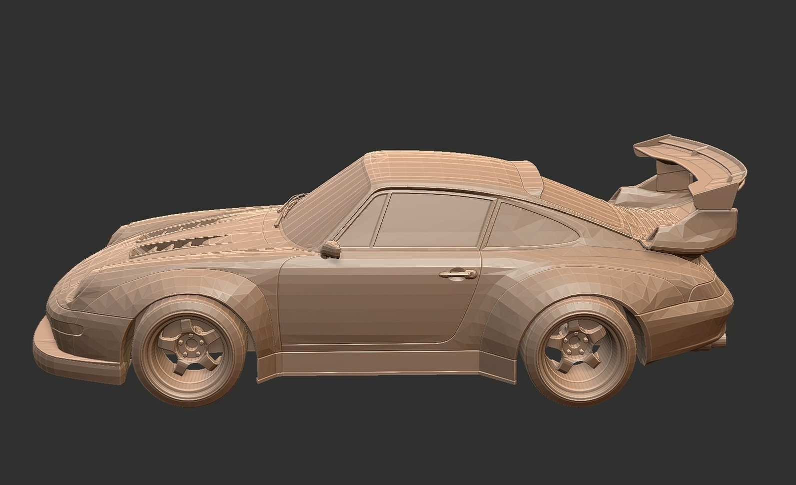 Porsche 911 RSR STL 3D Print Model