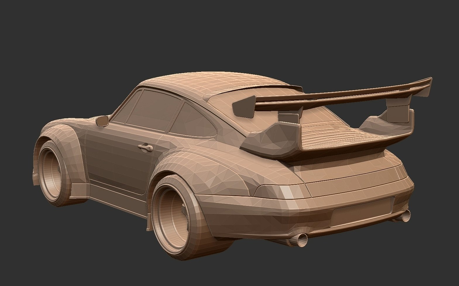 Porsche 911 RSR STL 3D Print Model