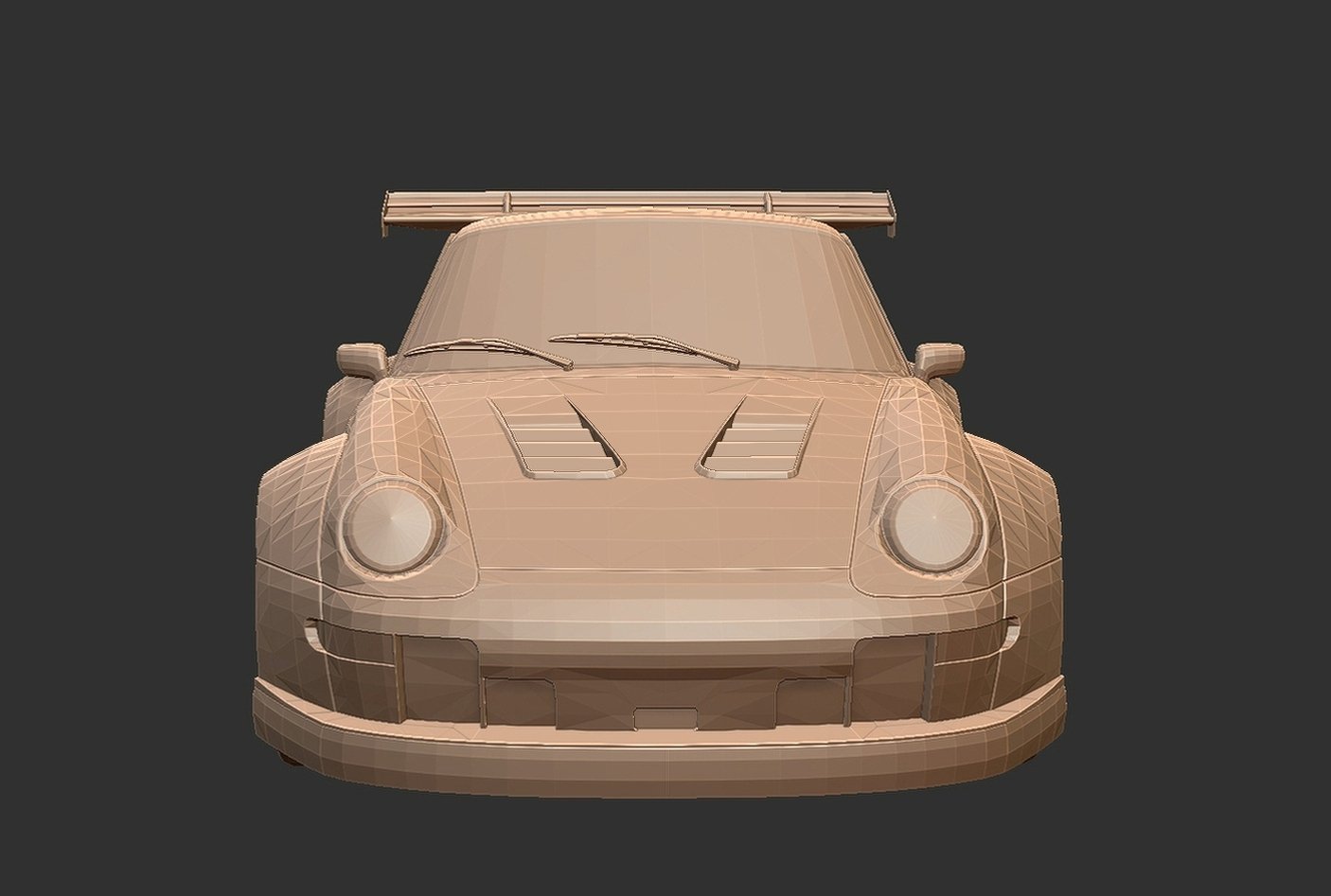 Porsche 911 RSR STL 3D Print Model