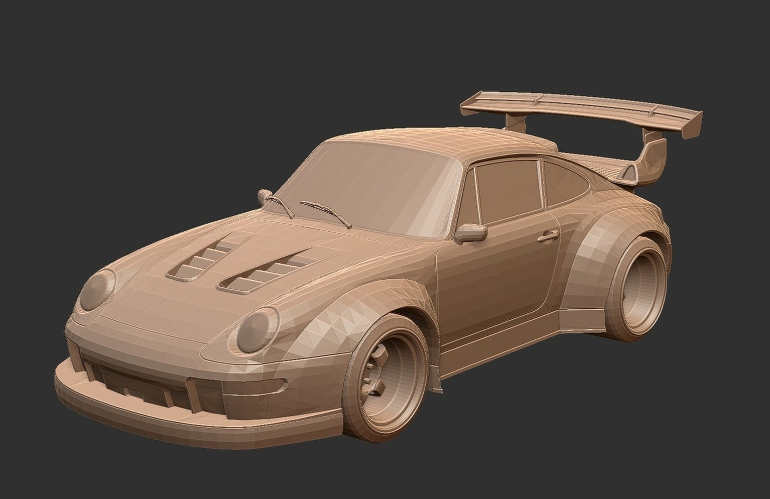 Porsche 911 RSR STL 3D Print Model